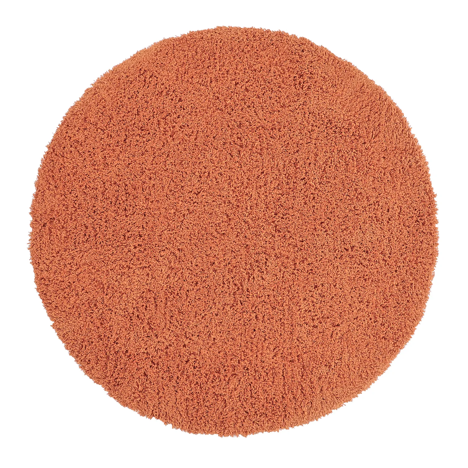 Rund matta - Combarro Solid Cotton Shaggy (ljusorange)