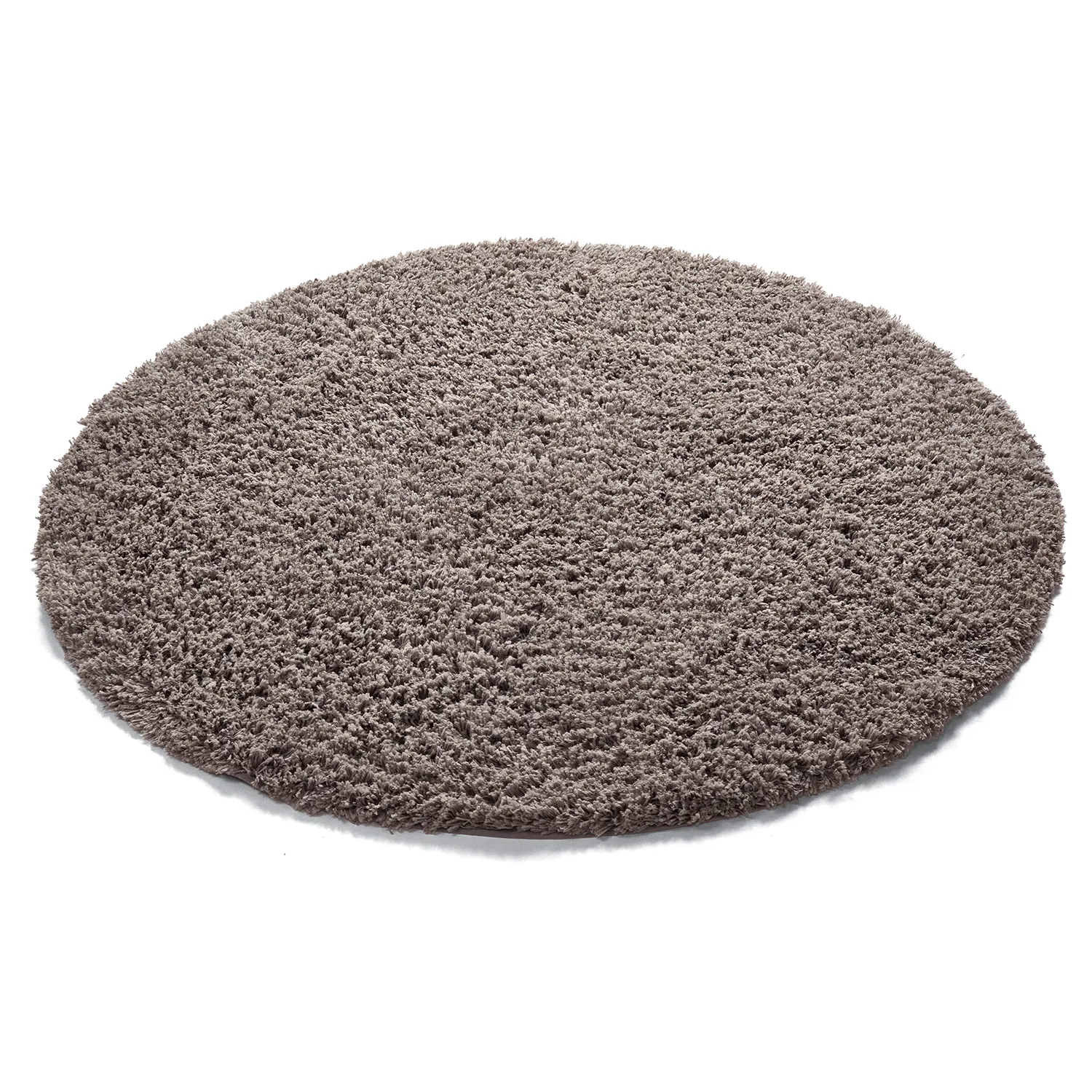 Rund matta - Combarro Solid Cotton Shaggy (taupe)