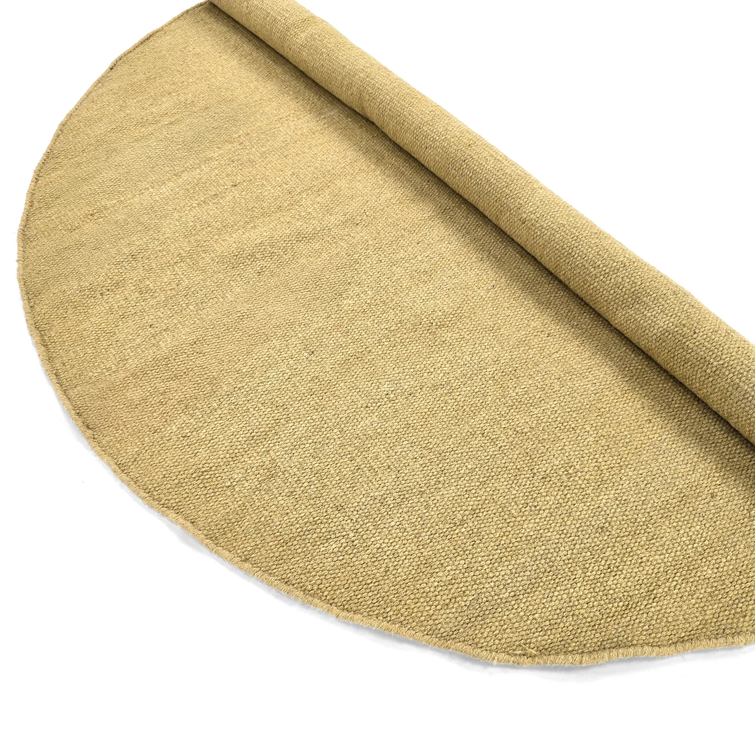 Kruhový koberec - Hamilton (horčicová)