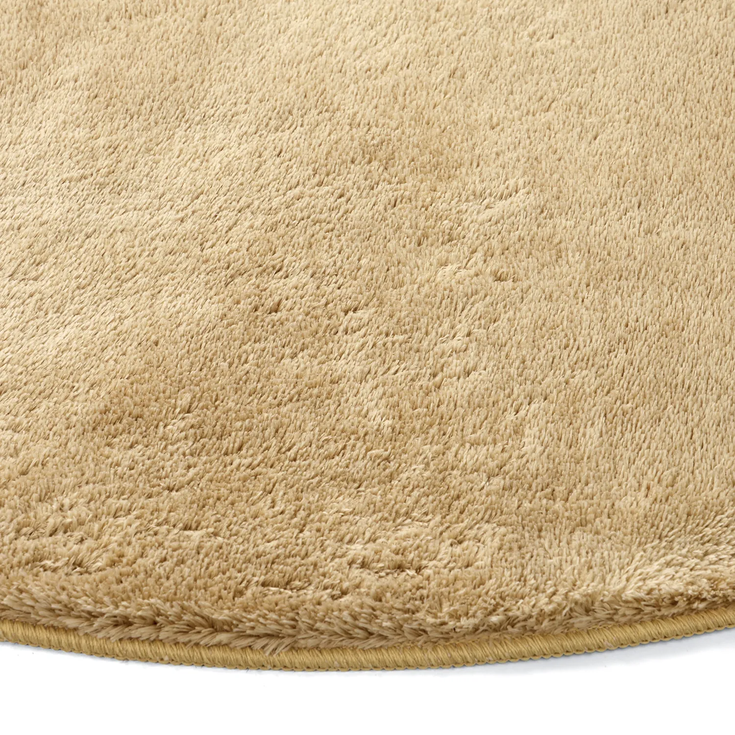 Runda mattor - Aranga Super Soft Fur (mörk beige)