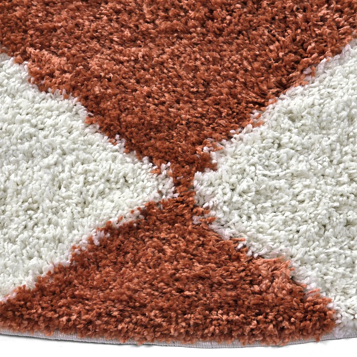 Koberce okrúhle - Albi (biela/oranžová)