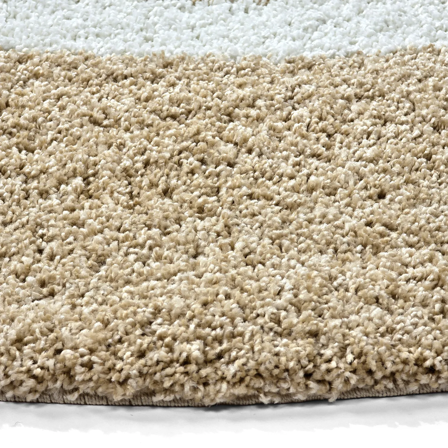 Kruhové koberce - Alsace (béžová/biela/hnedá)