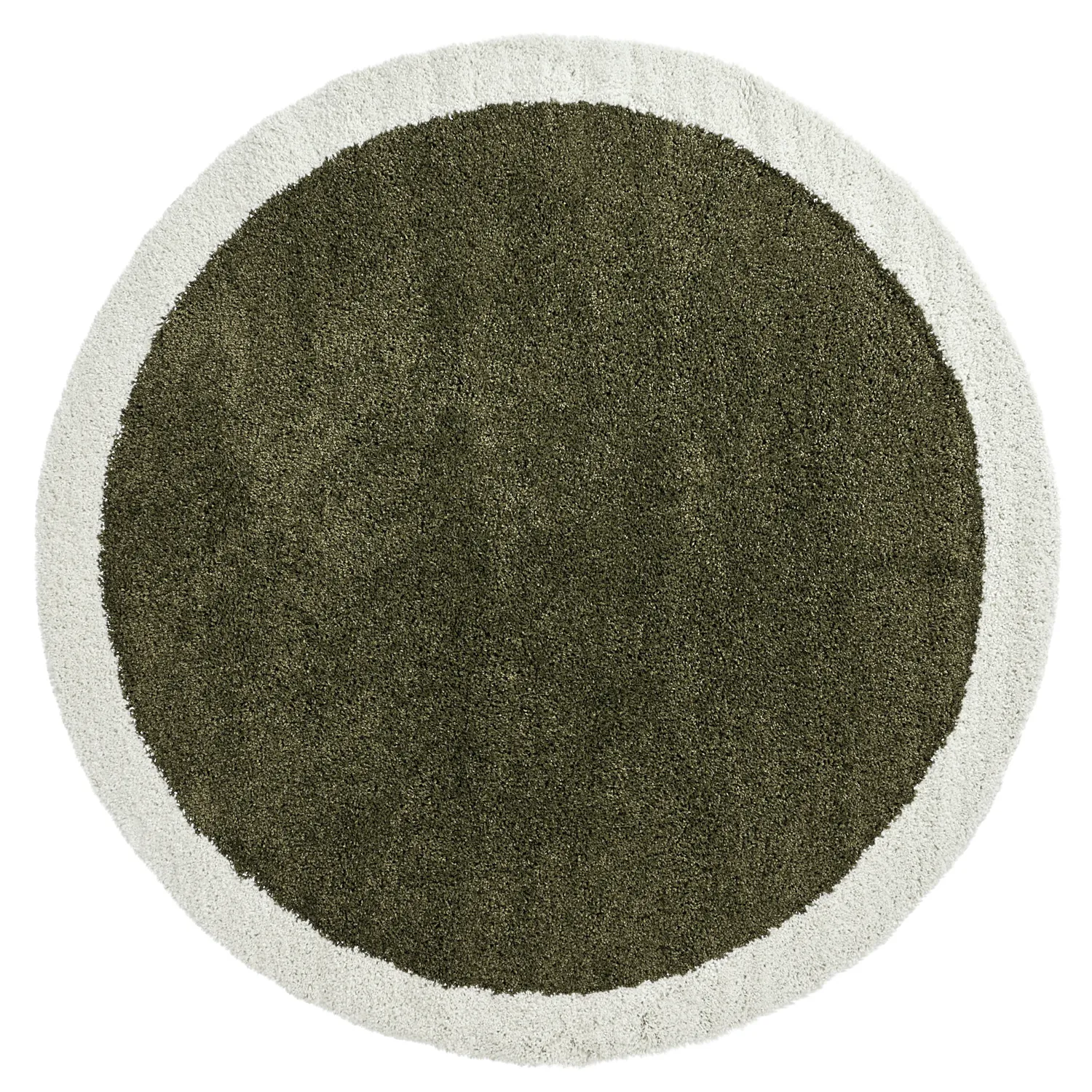 Koberce okrúhle - Conques (zelená/biela)