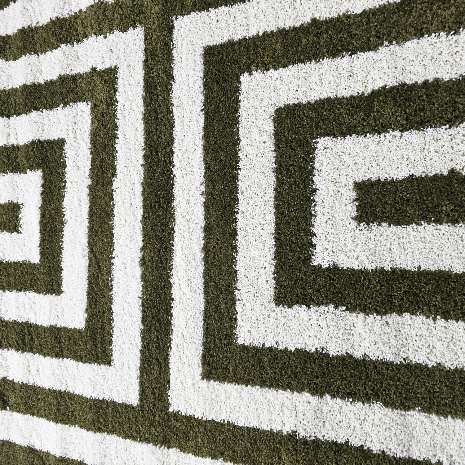 Koberce okrúhle - Imilchil (biela/zelená)