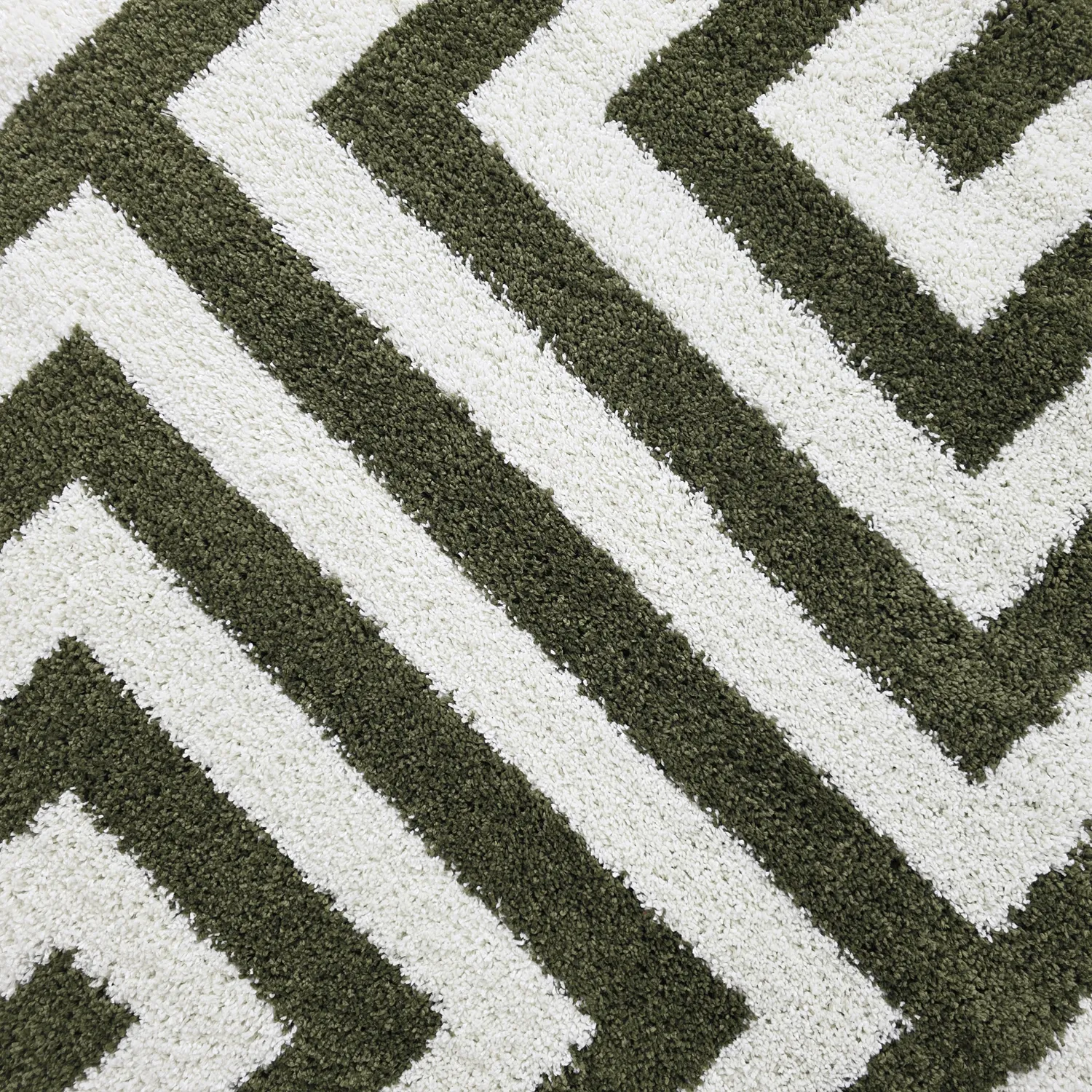 Koberce okrúhle - Imilchil (biela/zelená)