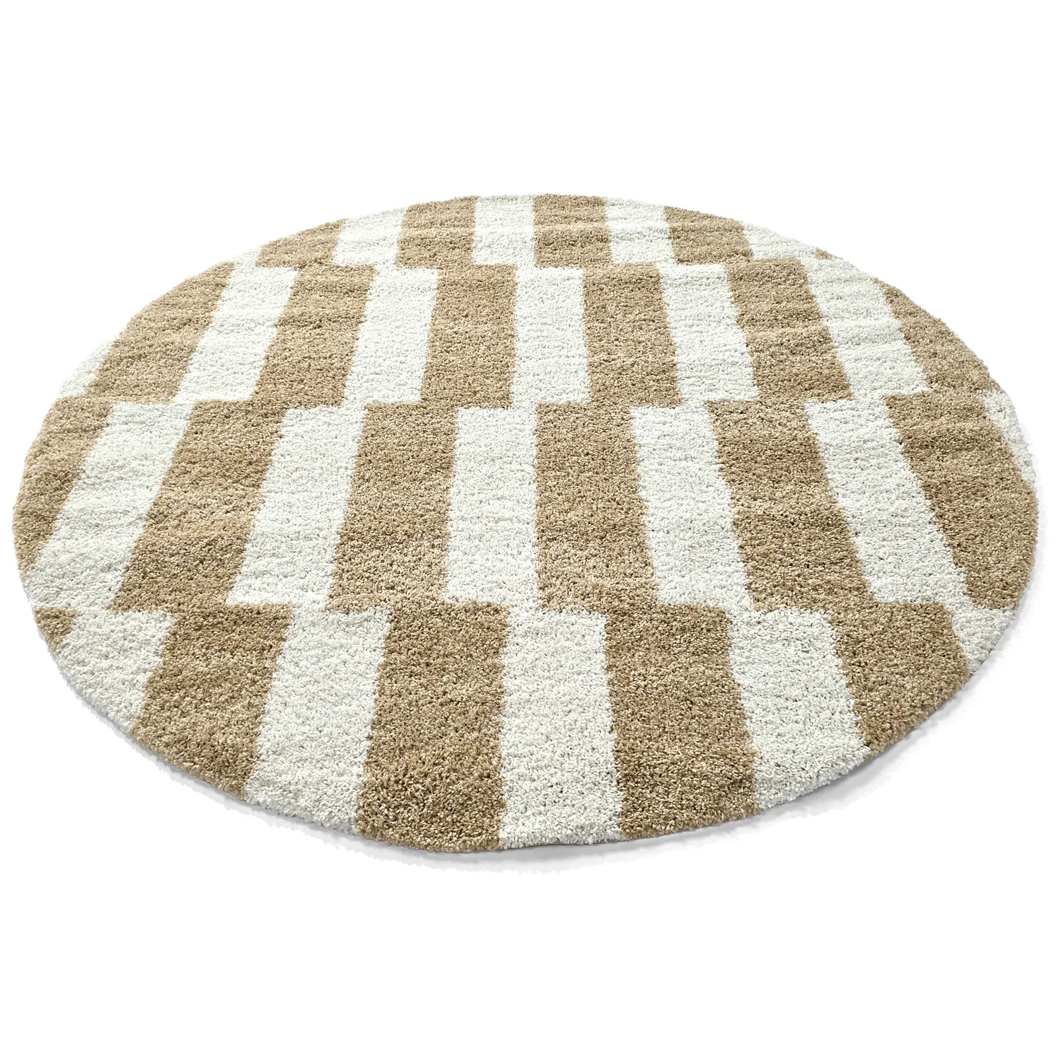 Koberce okrúhle - Tamri (béžová/biela)
