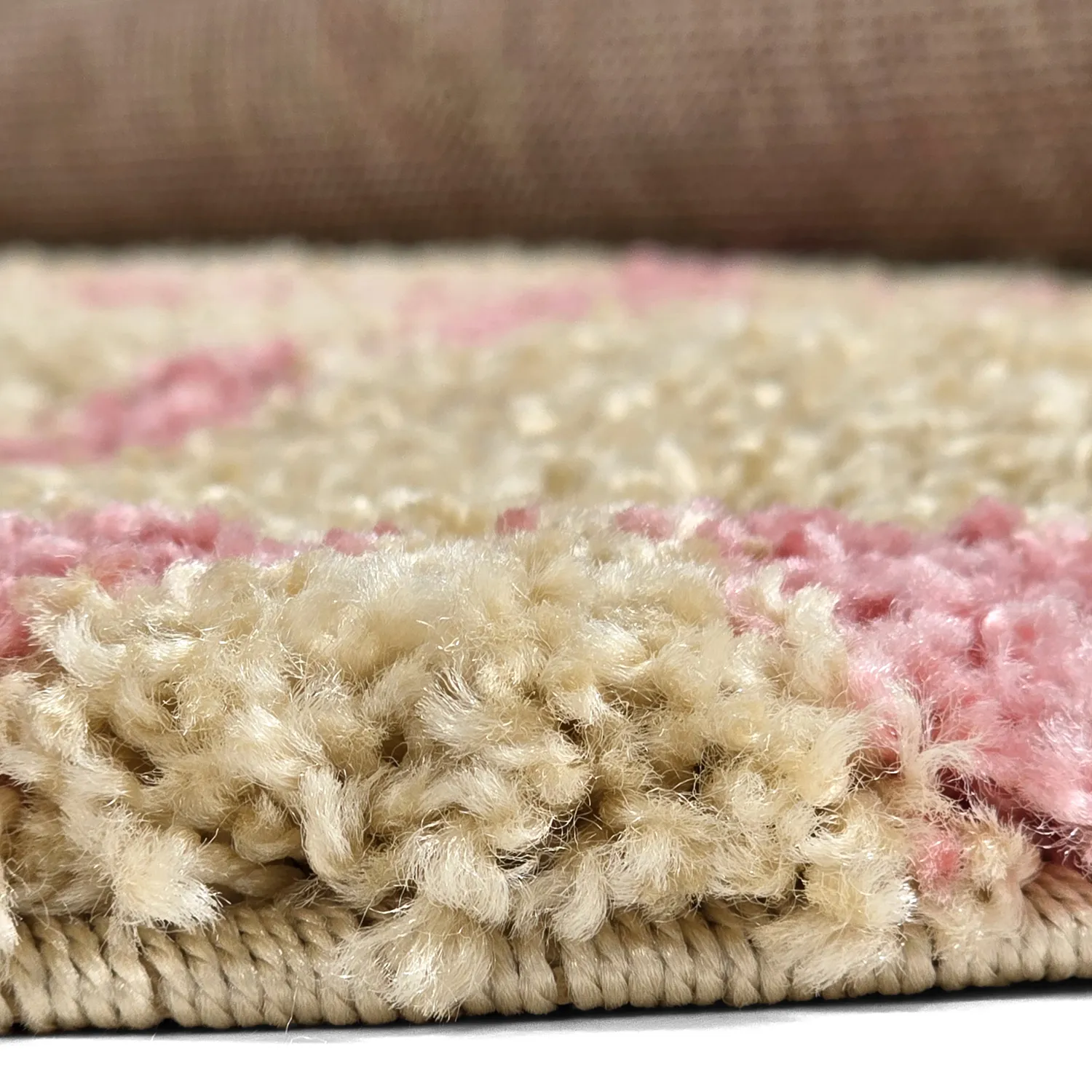 Koberce okrúhle - Tiznit (béžová/ružová)