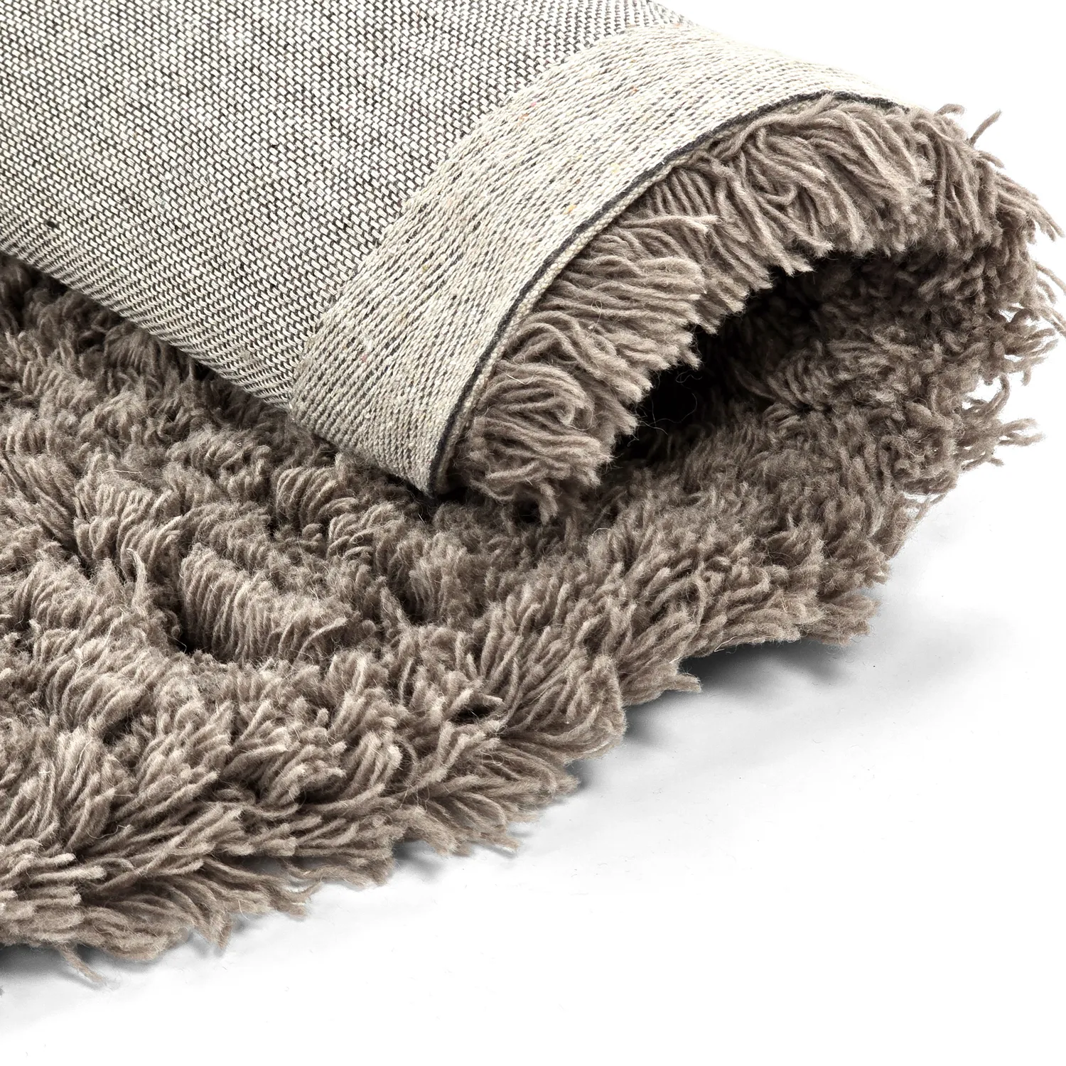 Kulatý koberec - Aliste Wool Shaggy (hnědý)
