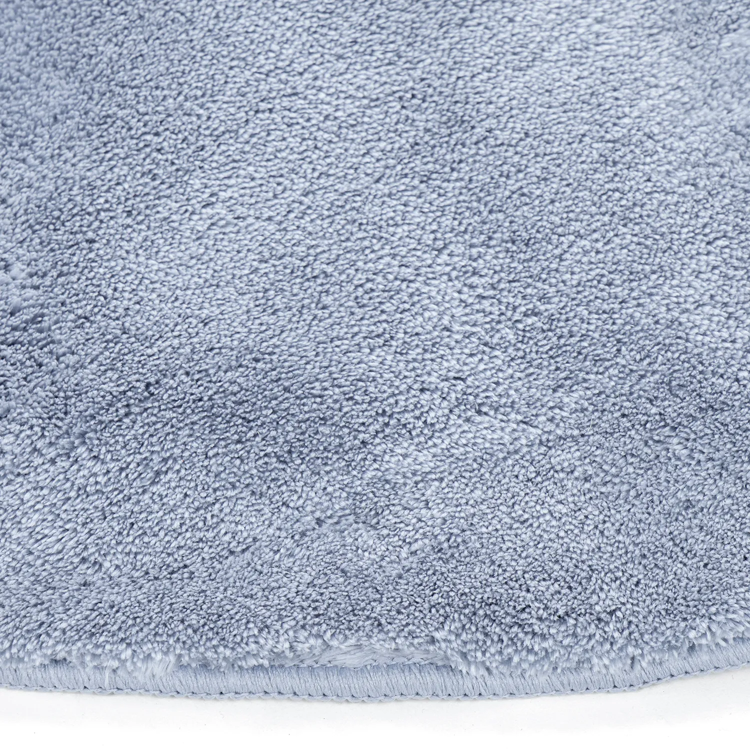Kruhové koberce - Aranga Super Soft Fur (oceľovo modrá)
