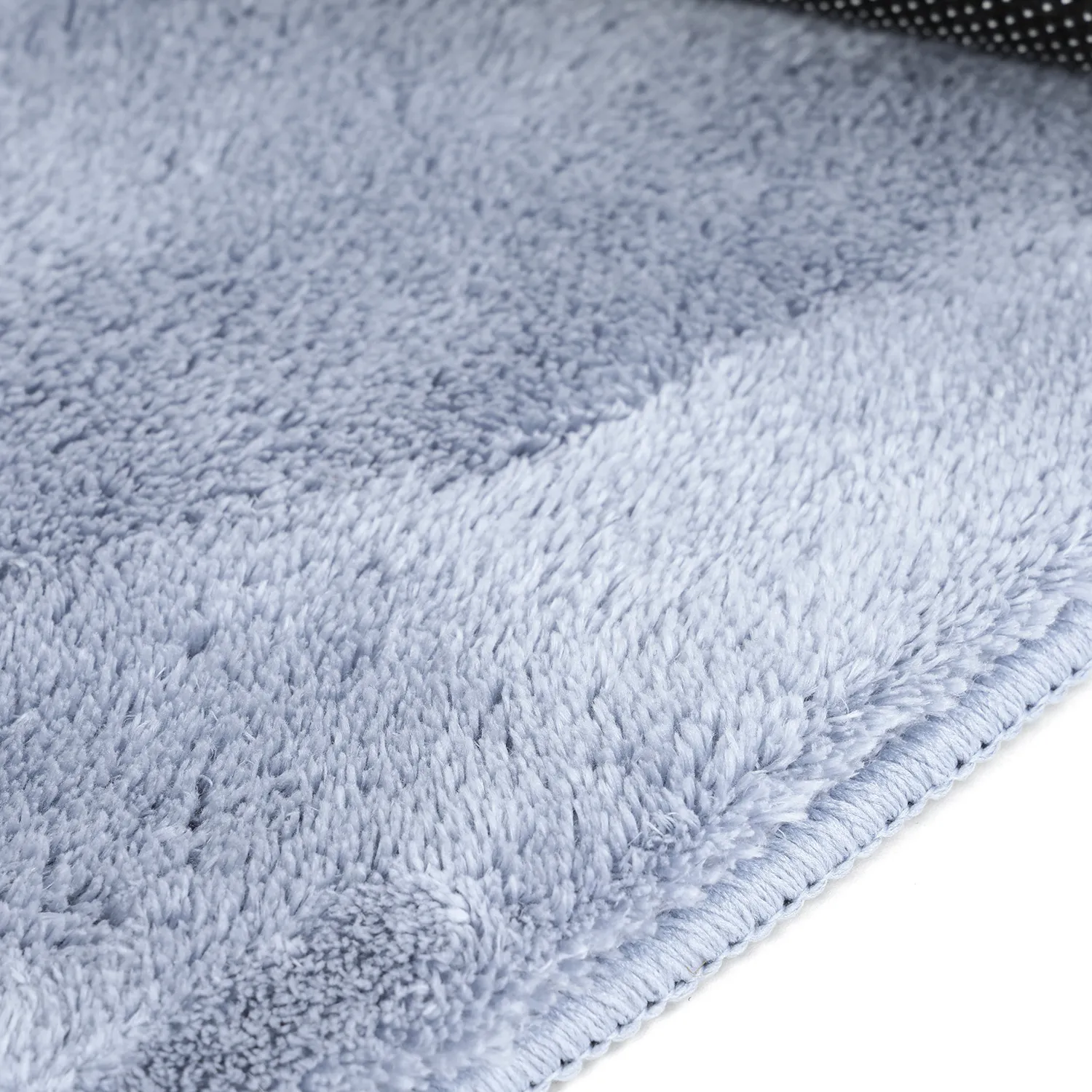 Kruhové koberce - Aranga Super Soft Fur (oceľovo modrá)
