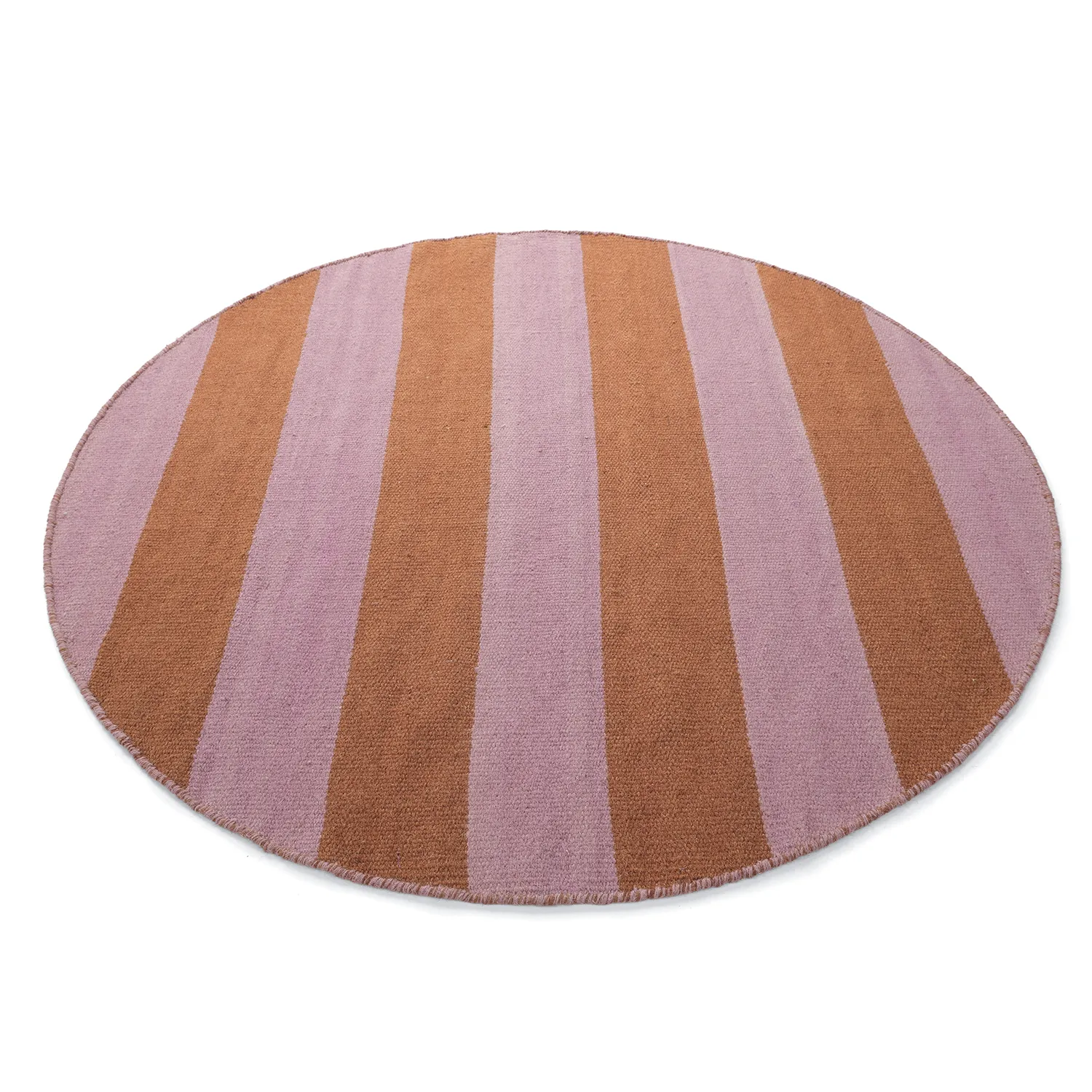Rund matta - Garine (orange/rosa)