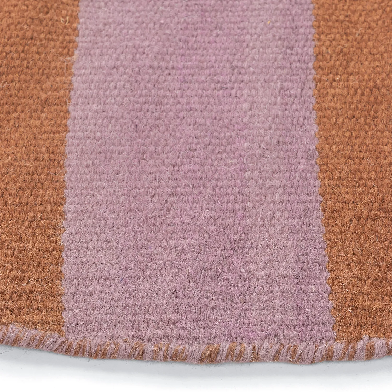 Rund matta - Garine (orange/rosa)