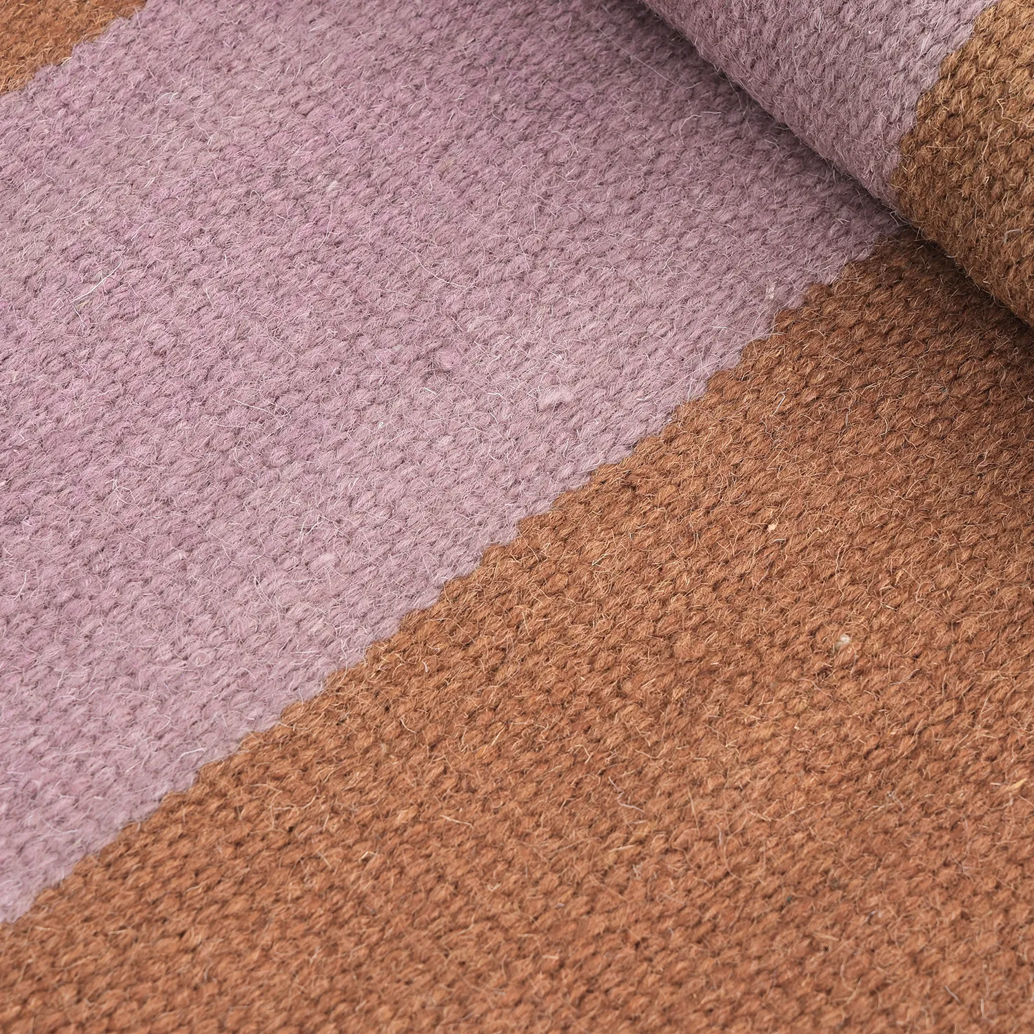 Rund matta - Garine (orange/rosa)