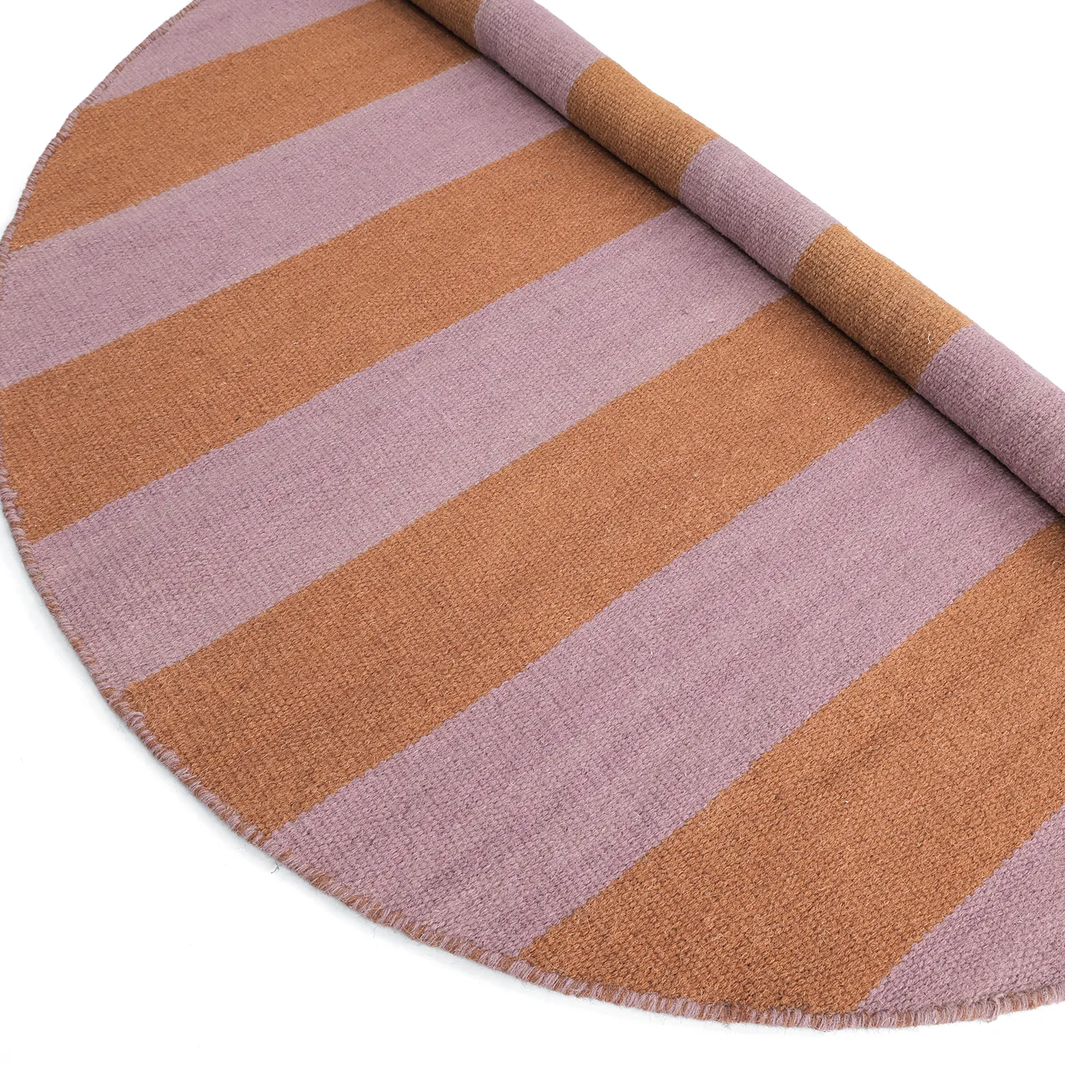 Rund matta - Garine (orange/rosa)