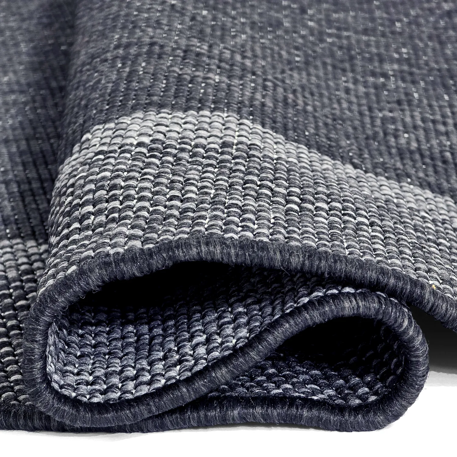 Kruhový koberec - Indoor/Outdoor Alta (antracit)