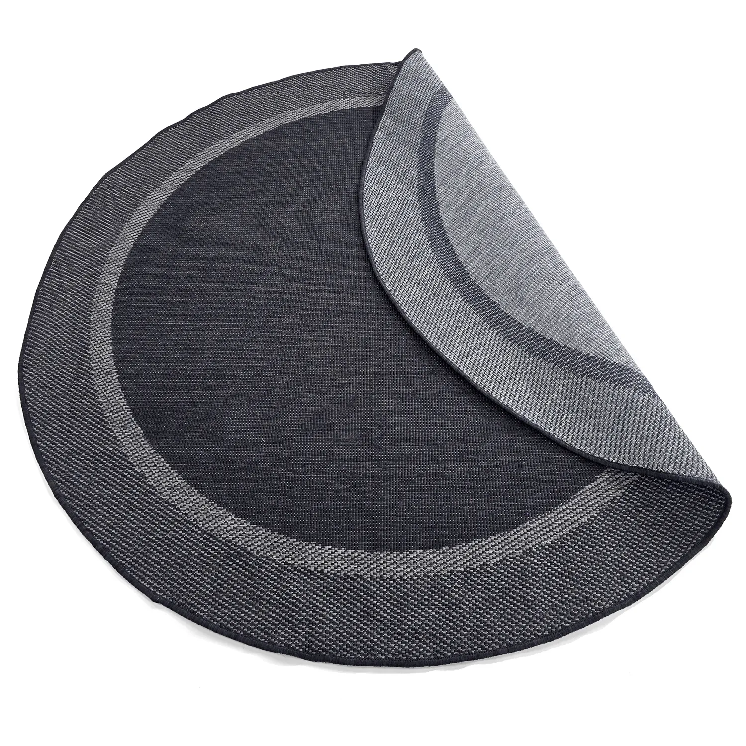 Kruhový koberec - Indoor/Outdoor Alta (antracit)