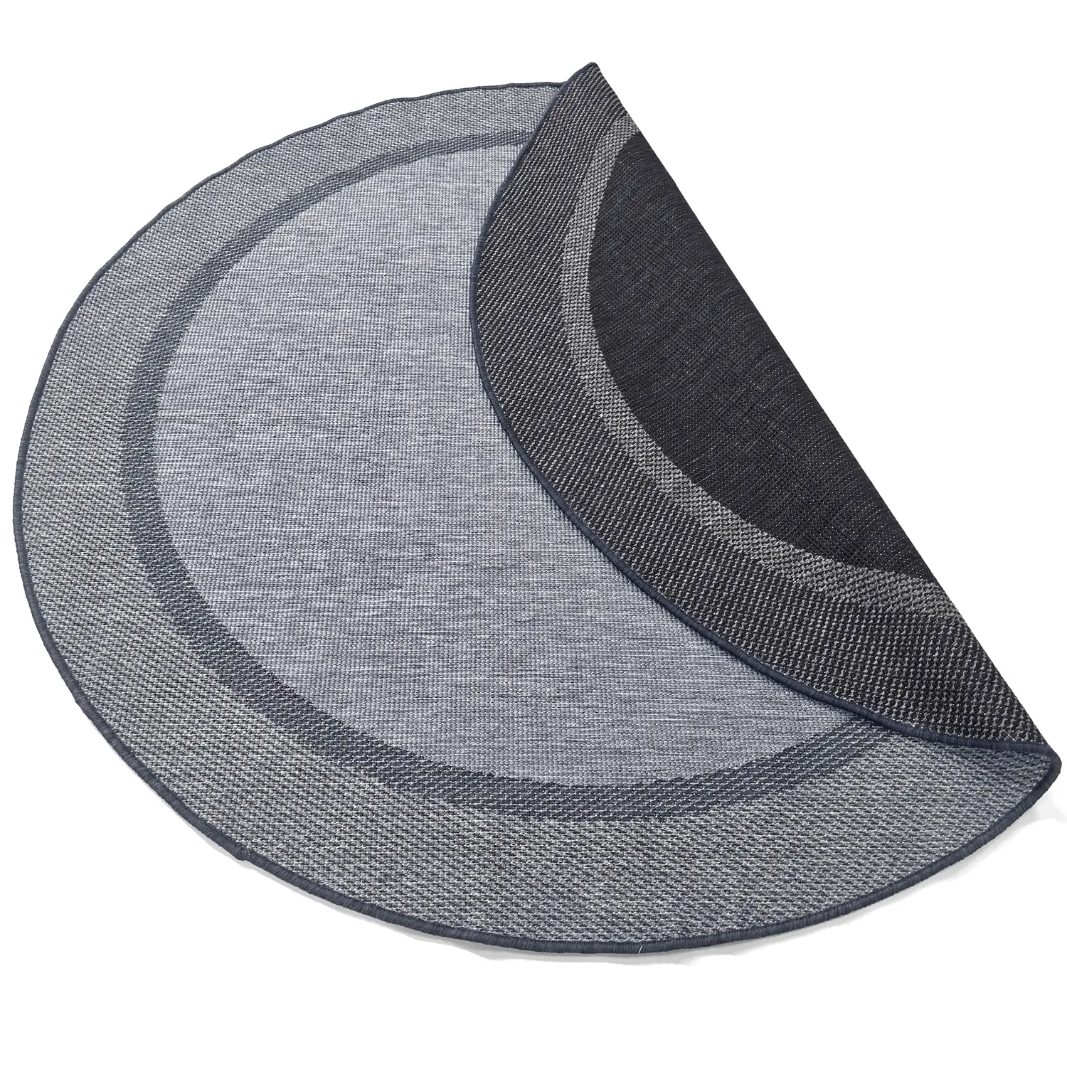 Kruhový koberec - Indoor/Outdoor Alta (antracit)