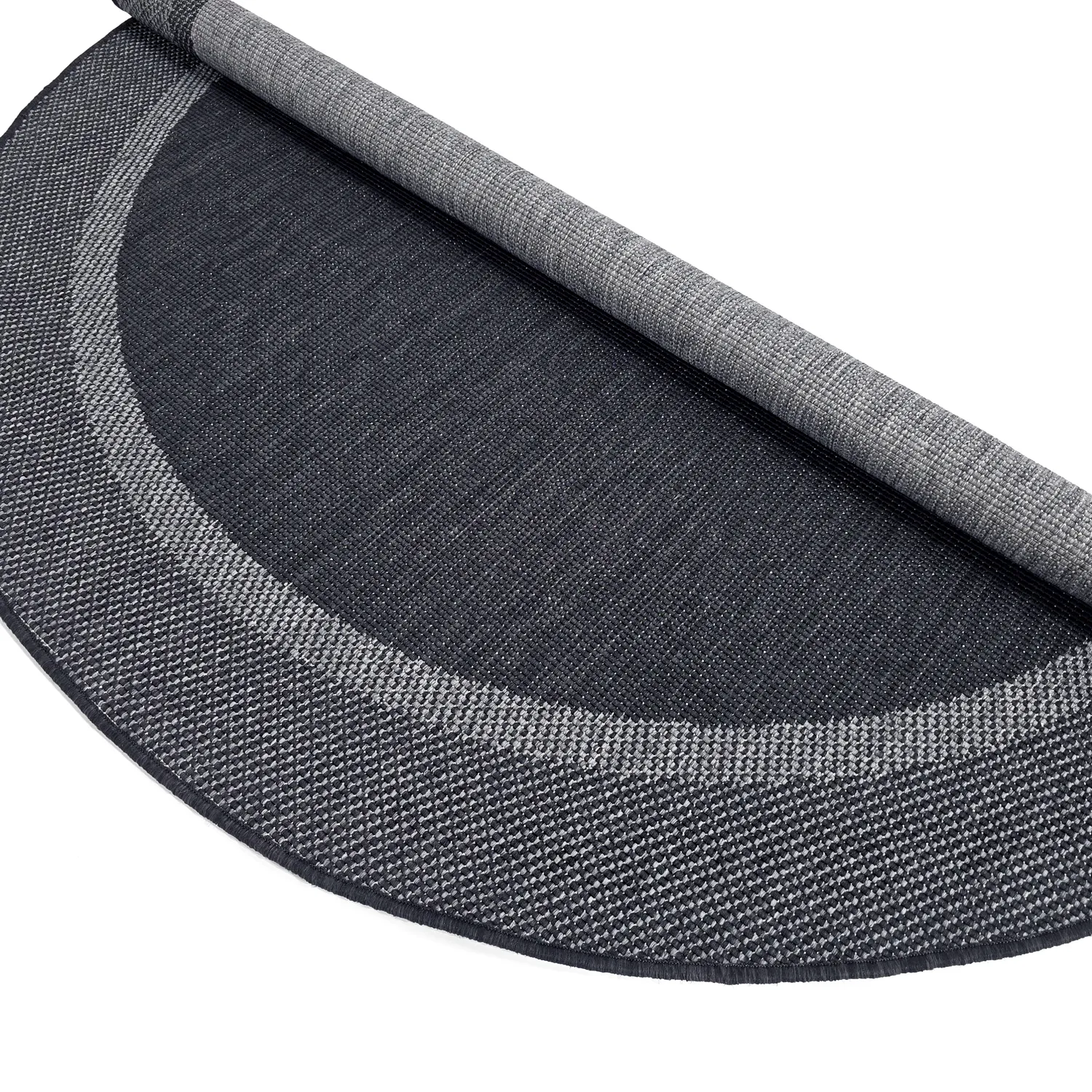 Kruhový koberec - Indoor/Outdoor Alta (antracit)