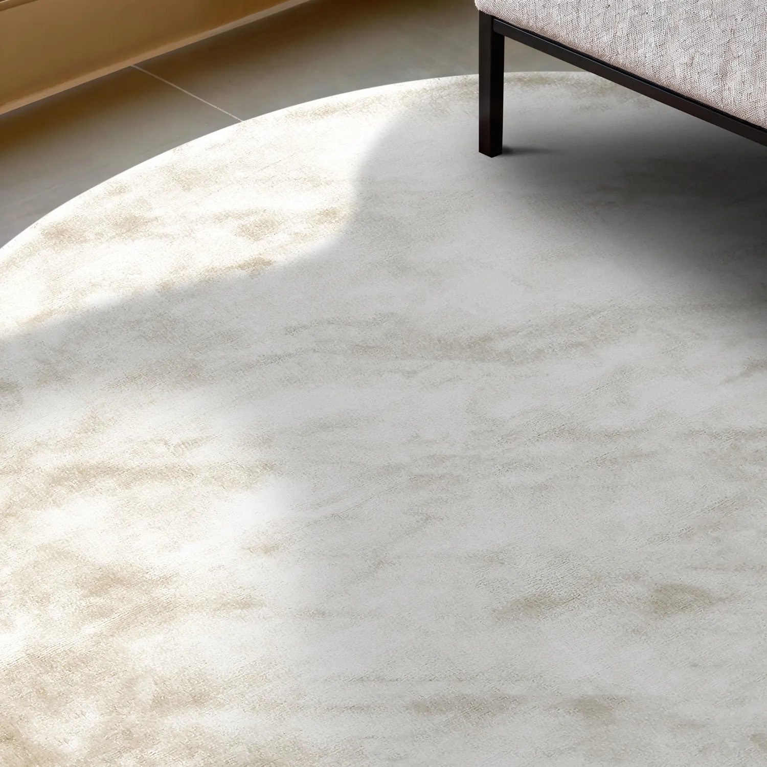Kruhový koberec - Jodhpur Špeciálna Luxusná Edícia (offwhite)