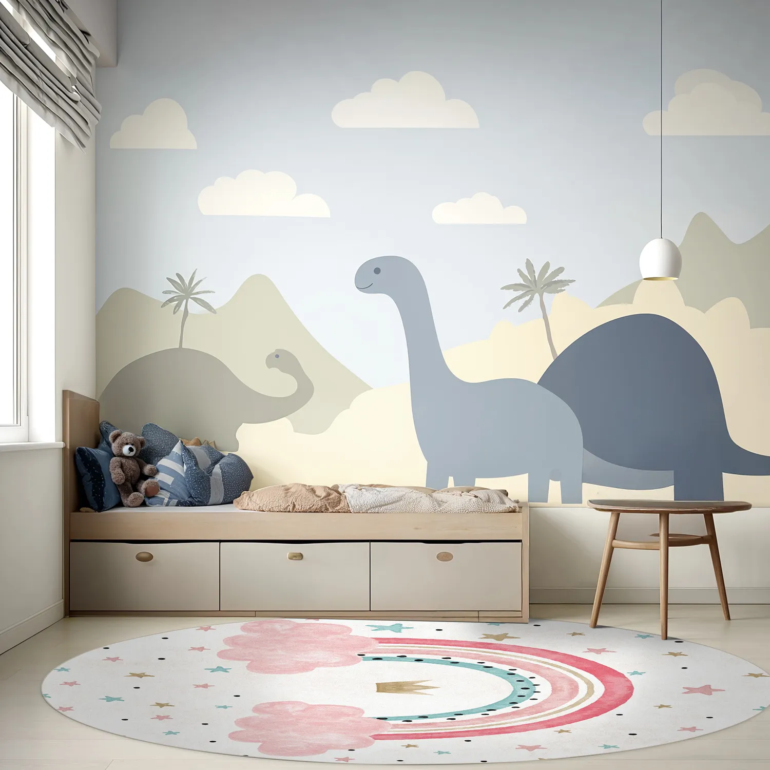 Kruhový koberec - Rainbow (multi)