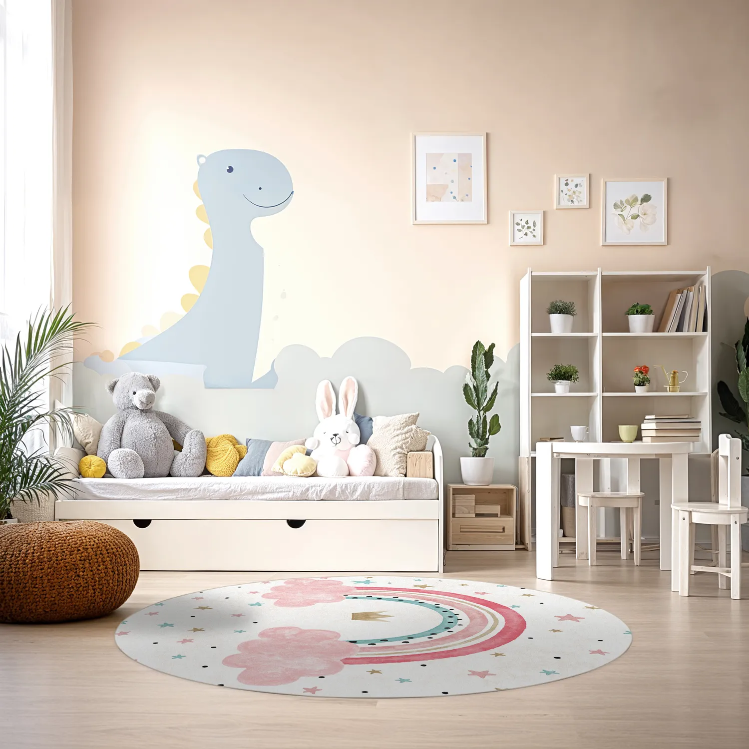 Kruhový koberec - Rainbow (multi)