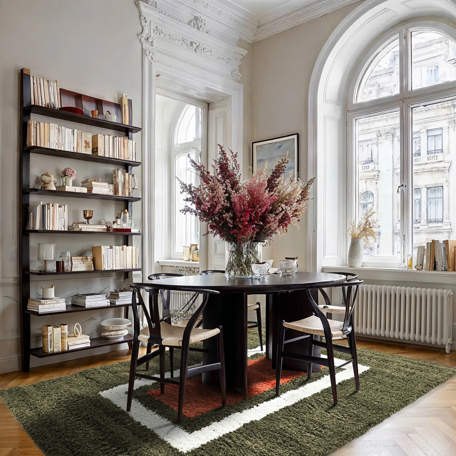 Koberce s chlpmi - Alsace (zelená/biela/oranžová)