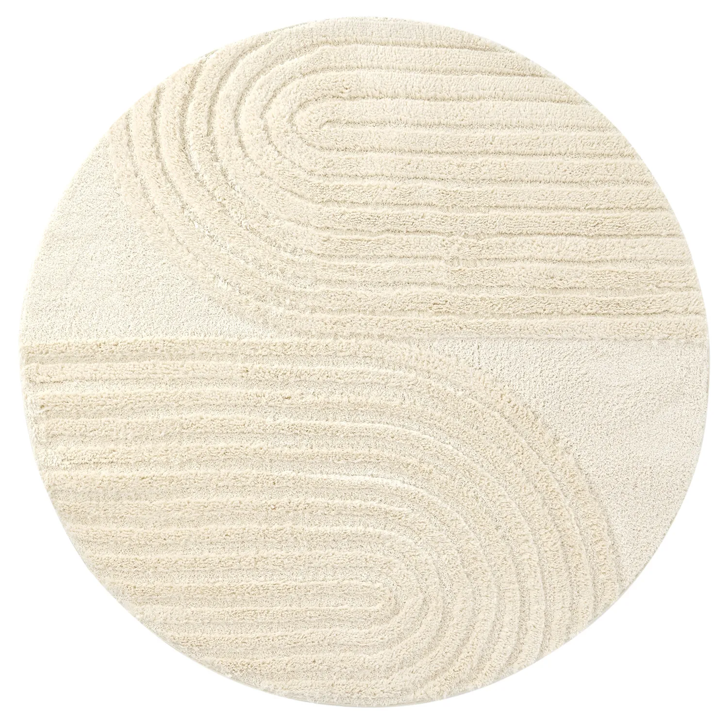 Kruhové koberce - Evora (offwhite)