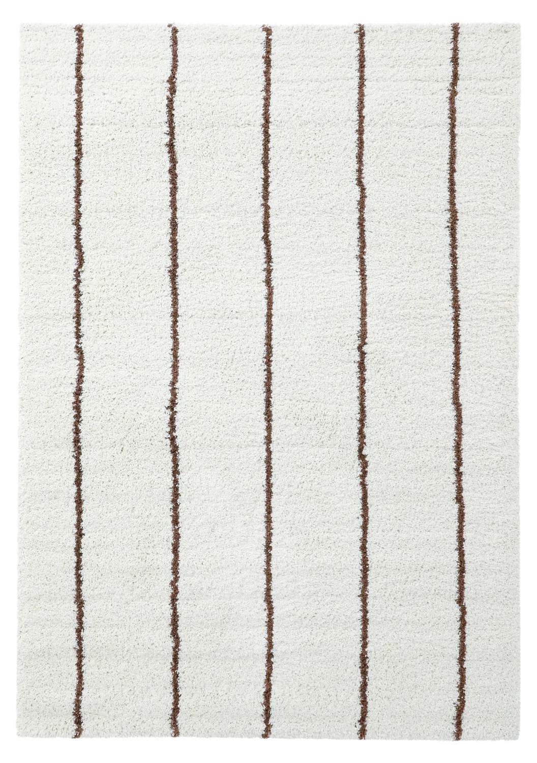 Koberce s dlhým vlasom - Eze (biela/hnedá)