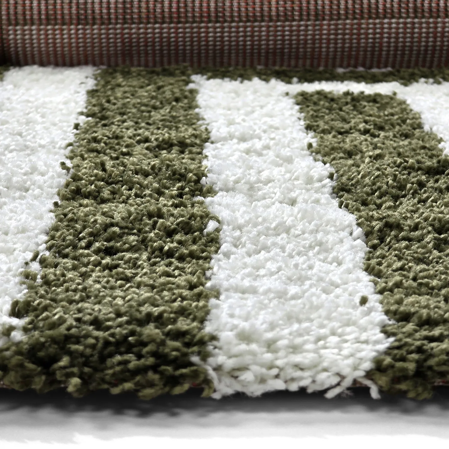 Koberce s dlhým vlasom - Imilchil (biela/zelená)