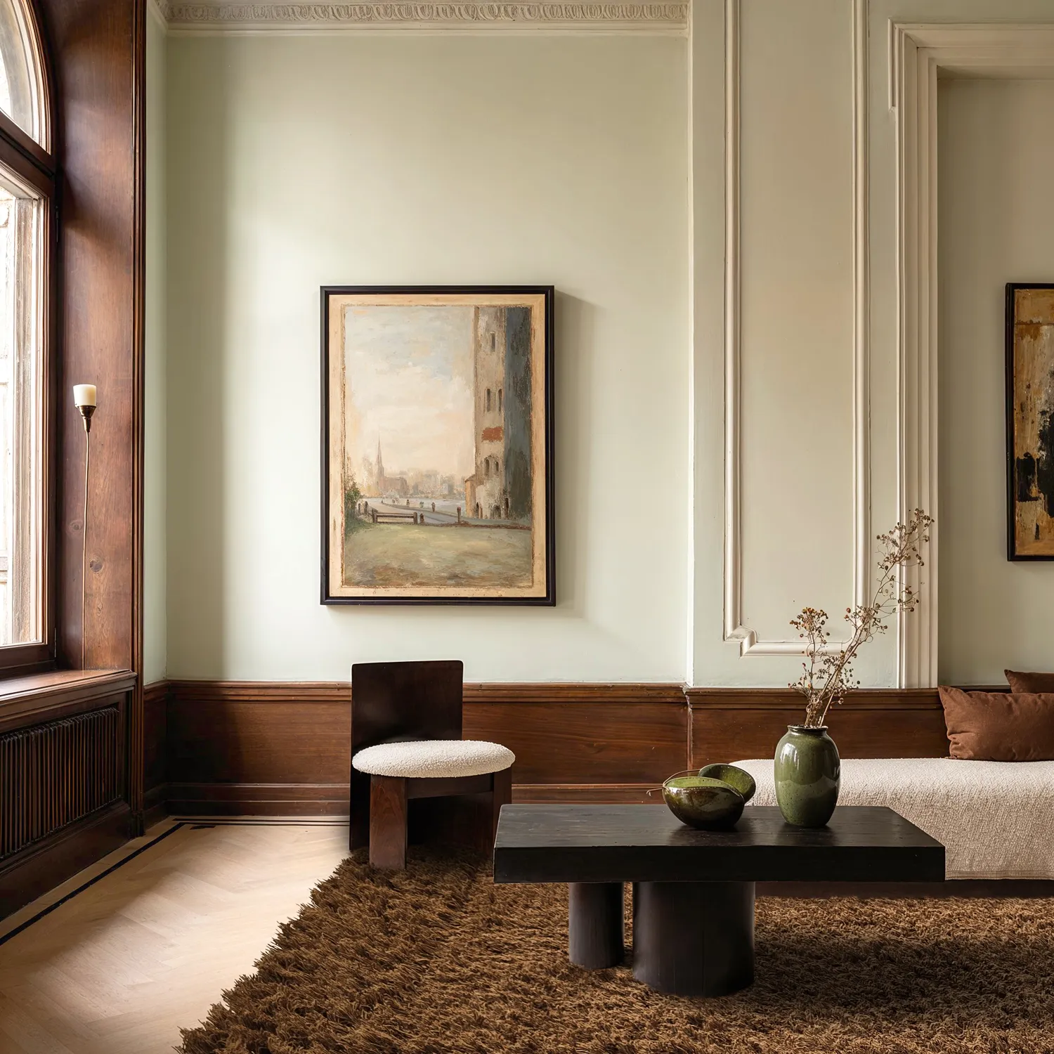 Koberce s dlhým vlasom - Melilla ručne tkaná vlnená shaggy (hnedá)