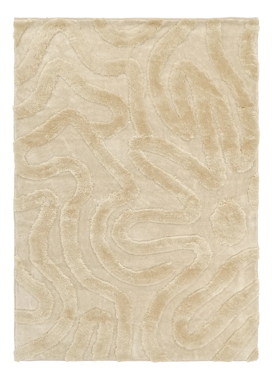 Koberce s dlhým vlasom - Akaba (krémová/béžová)