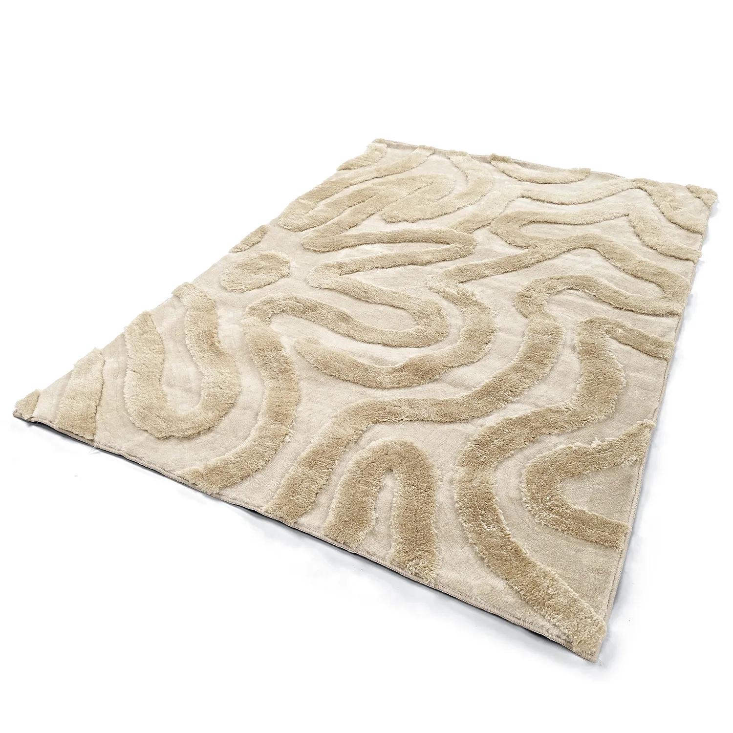 Koberce s dlhým vlasom - Akaba (krémová/béžová)