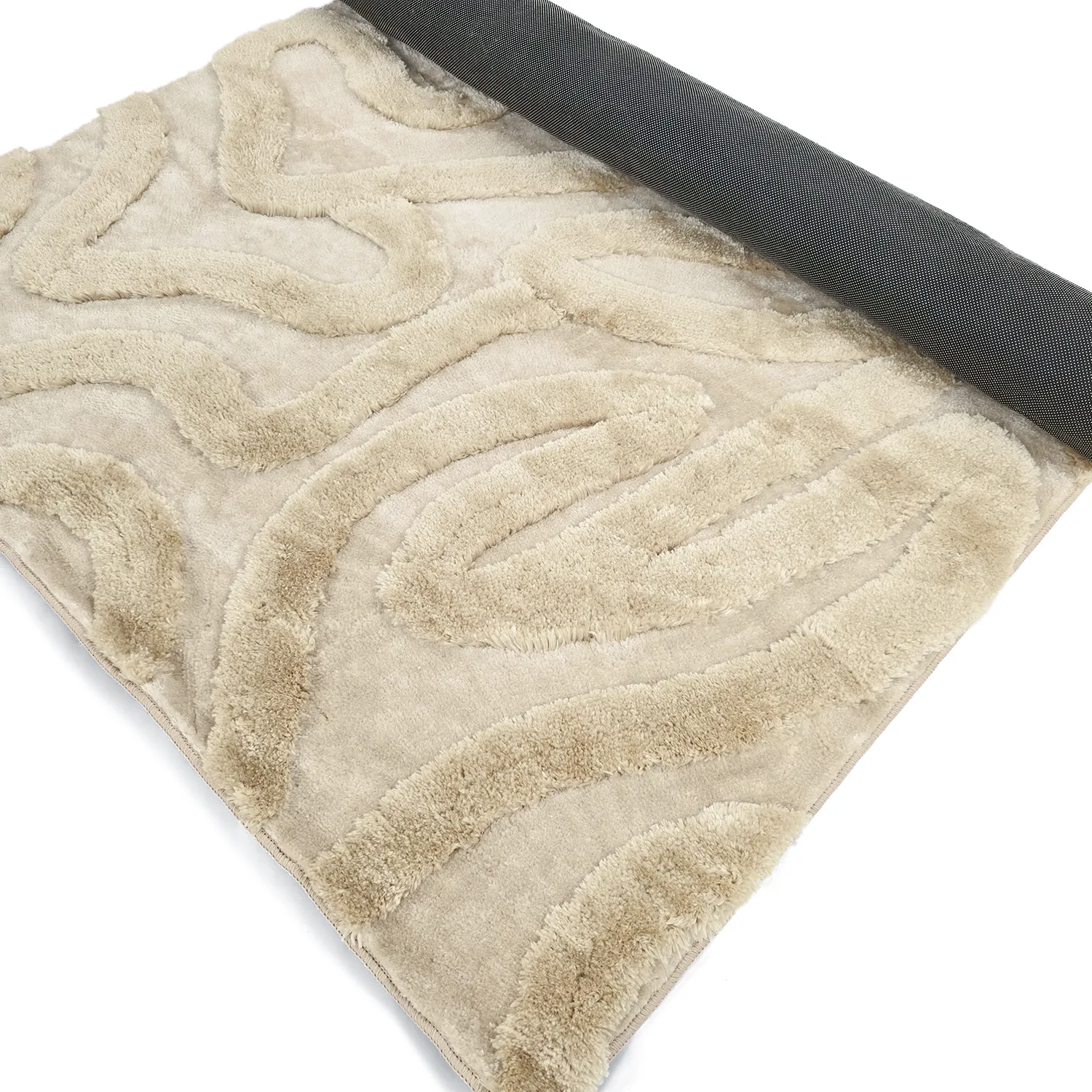 Koberce s dlhým vlasom - Akaba (krémová/béžová)