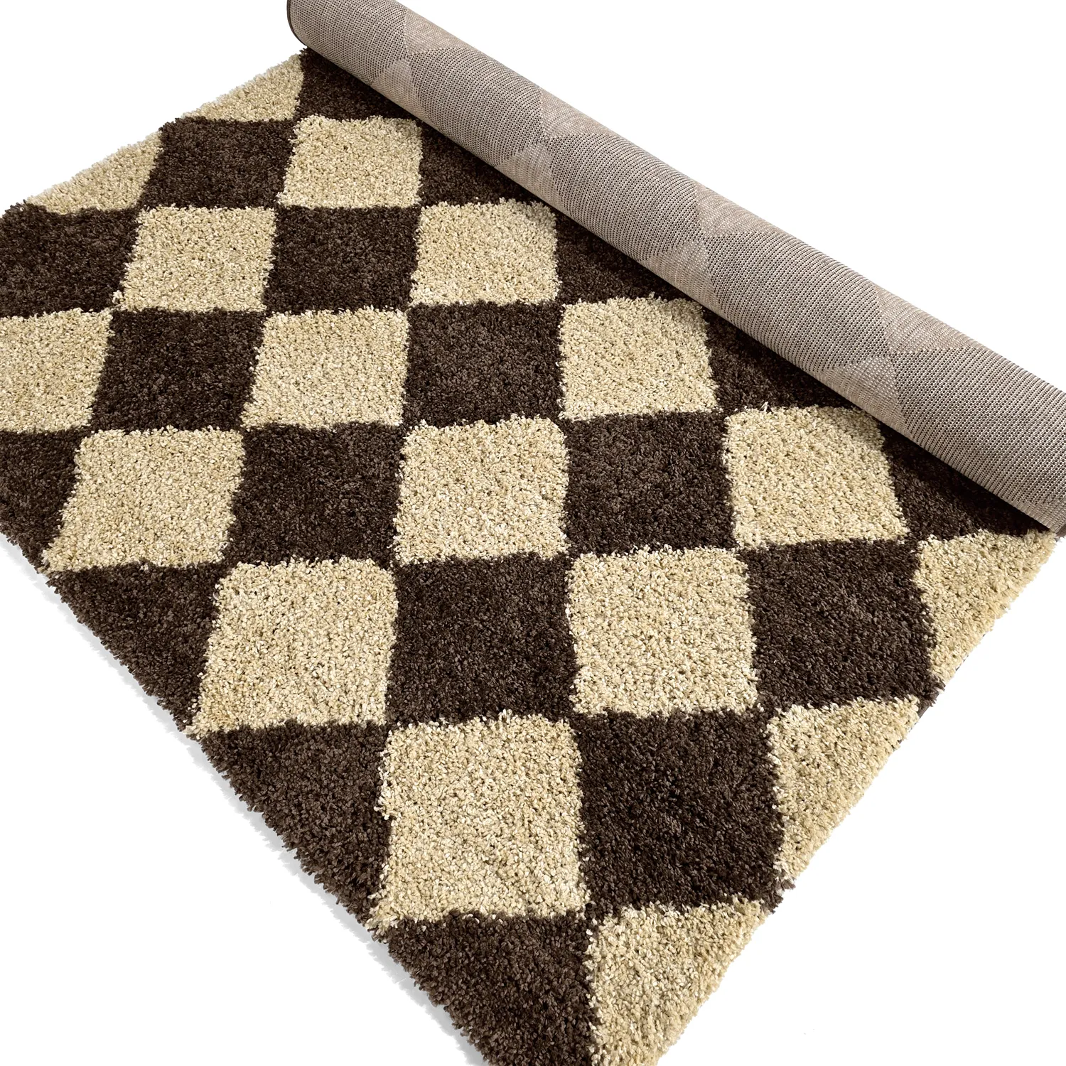 Koberce s chlpmi - Albi (hnedá/bežová)