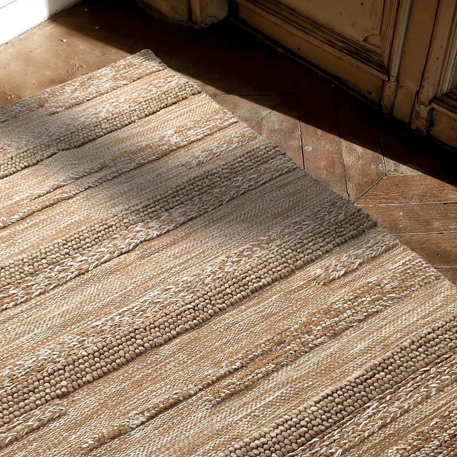 Vlnený koberec - Almaty (svetlohnedý)