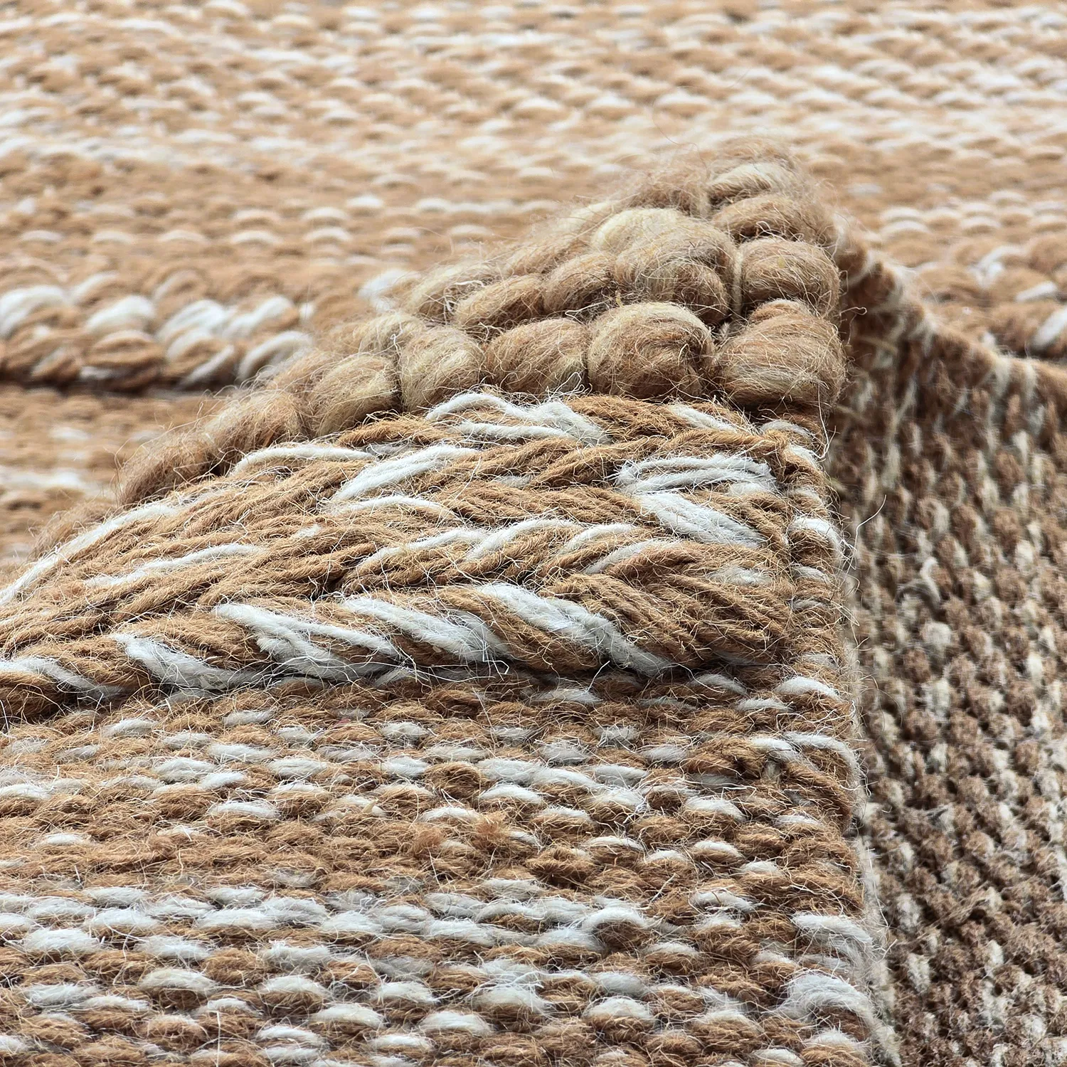 Vlnený koberec - Almaty (svetlohnedý)