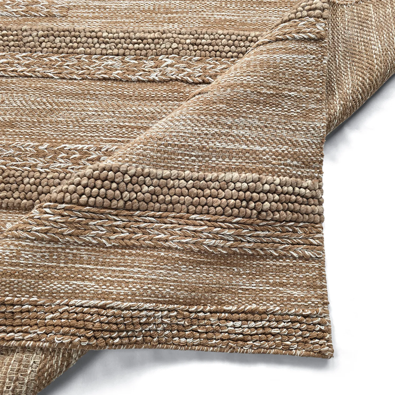 Vlnený koberec - Almaty (svetlohnedý)