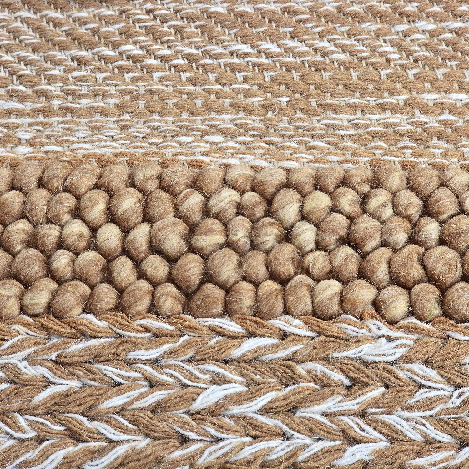 Vlnený koberec - Almaty (svetlohnedý)