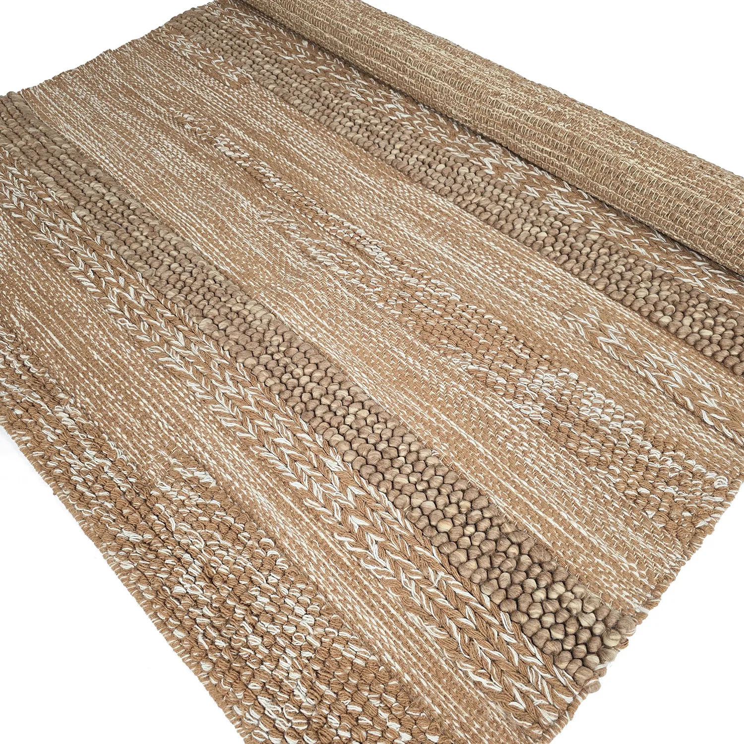 Vlnený koberec - Almaty (svetlohnedý)