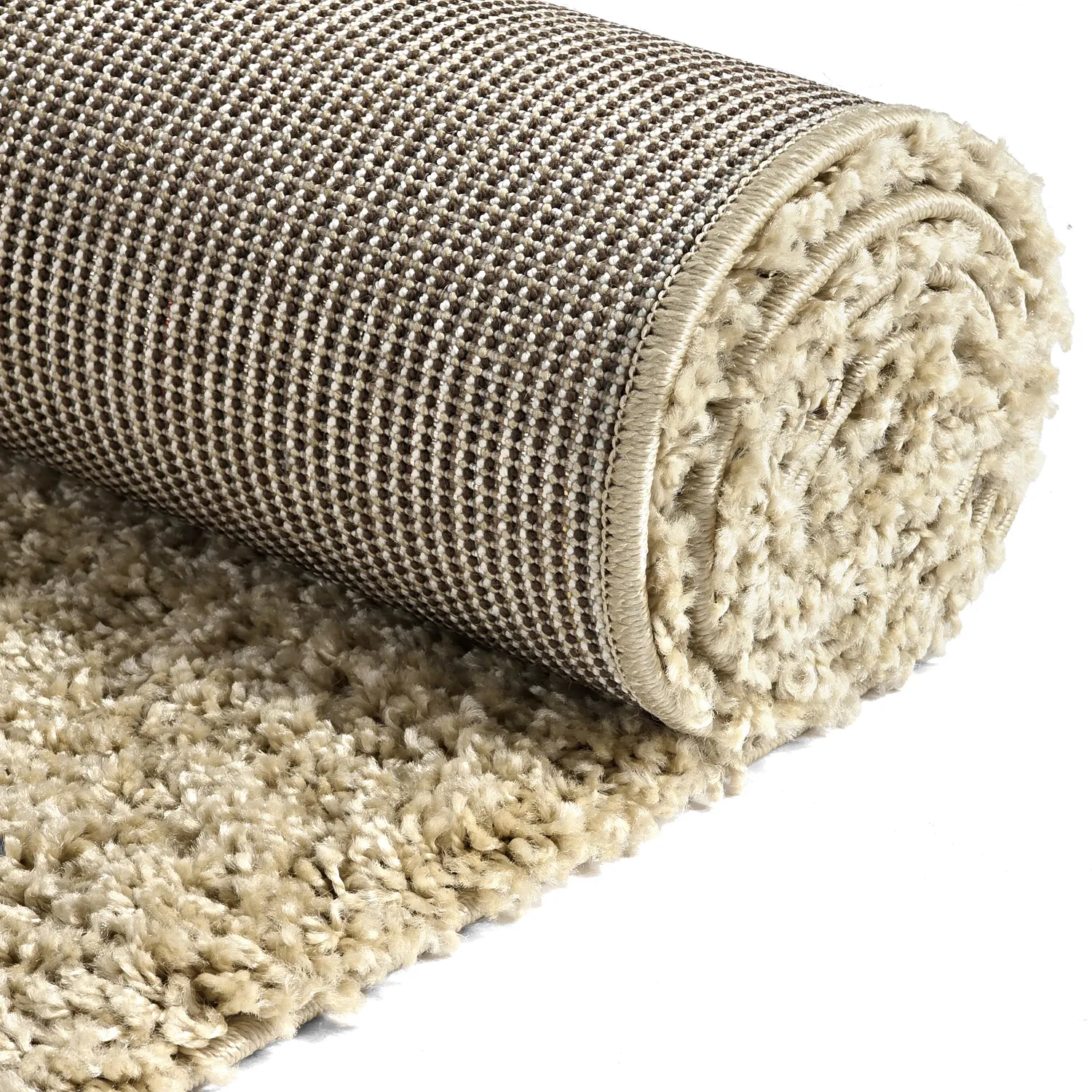 Koberce s chlpmi - Alsace (bežová/biela/hnedá)