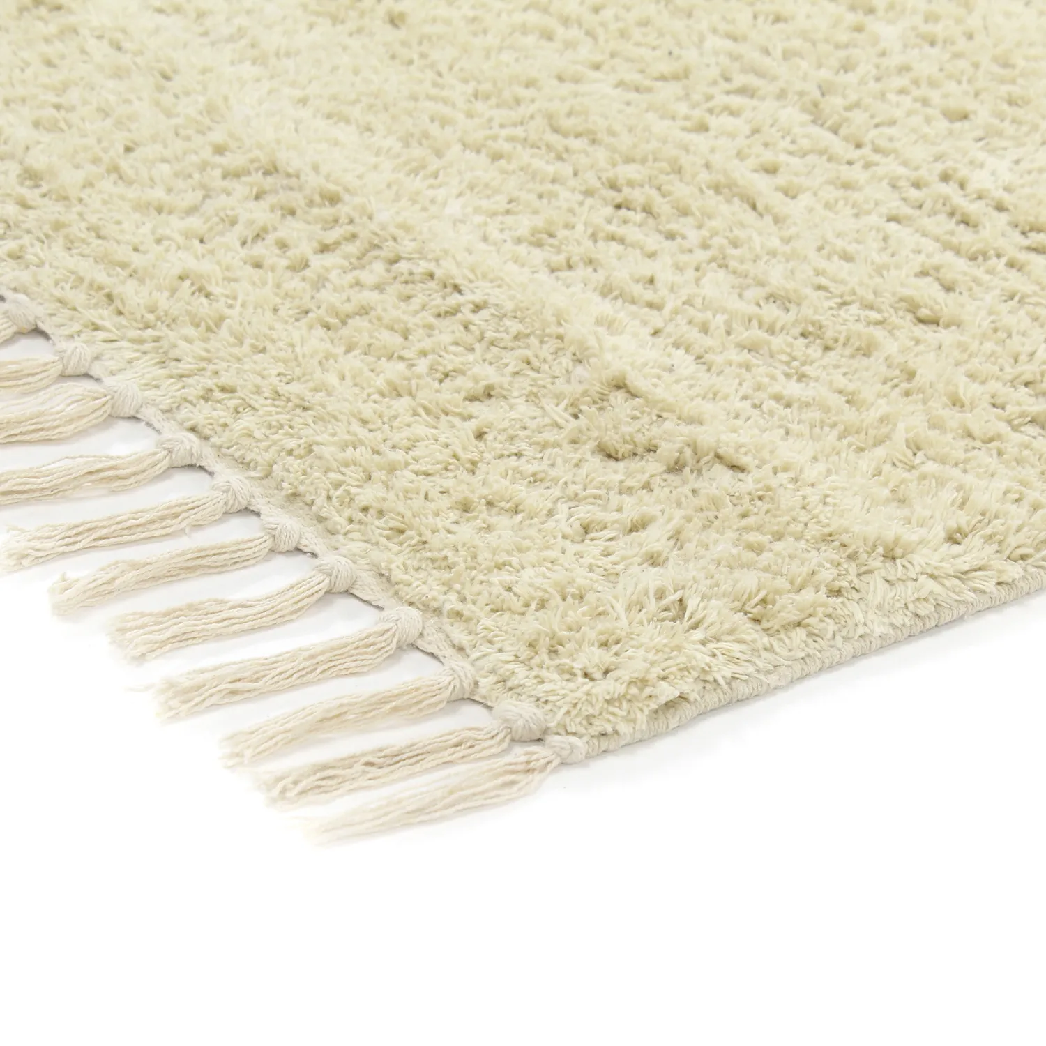 Koberce s dlhým vlasom - Amira Natural Cotton Shaggy (béžová/fialová)