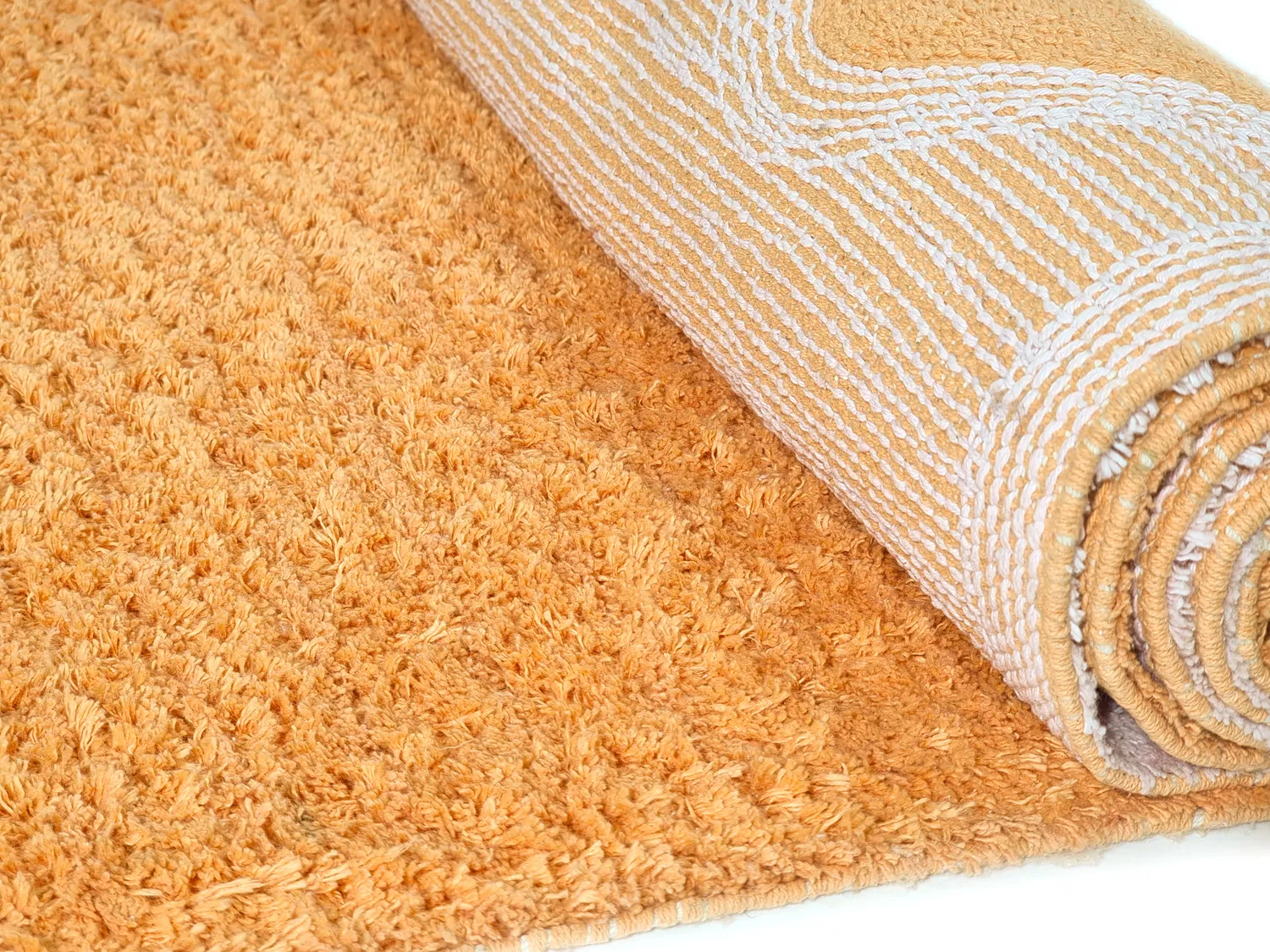 Koberce s chlpmi - Amira Natural Cotton Shaggy (oranžová/rúžová)