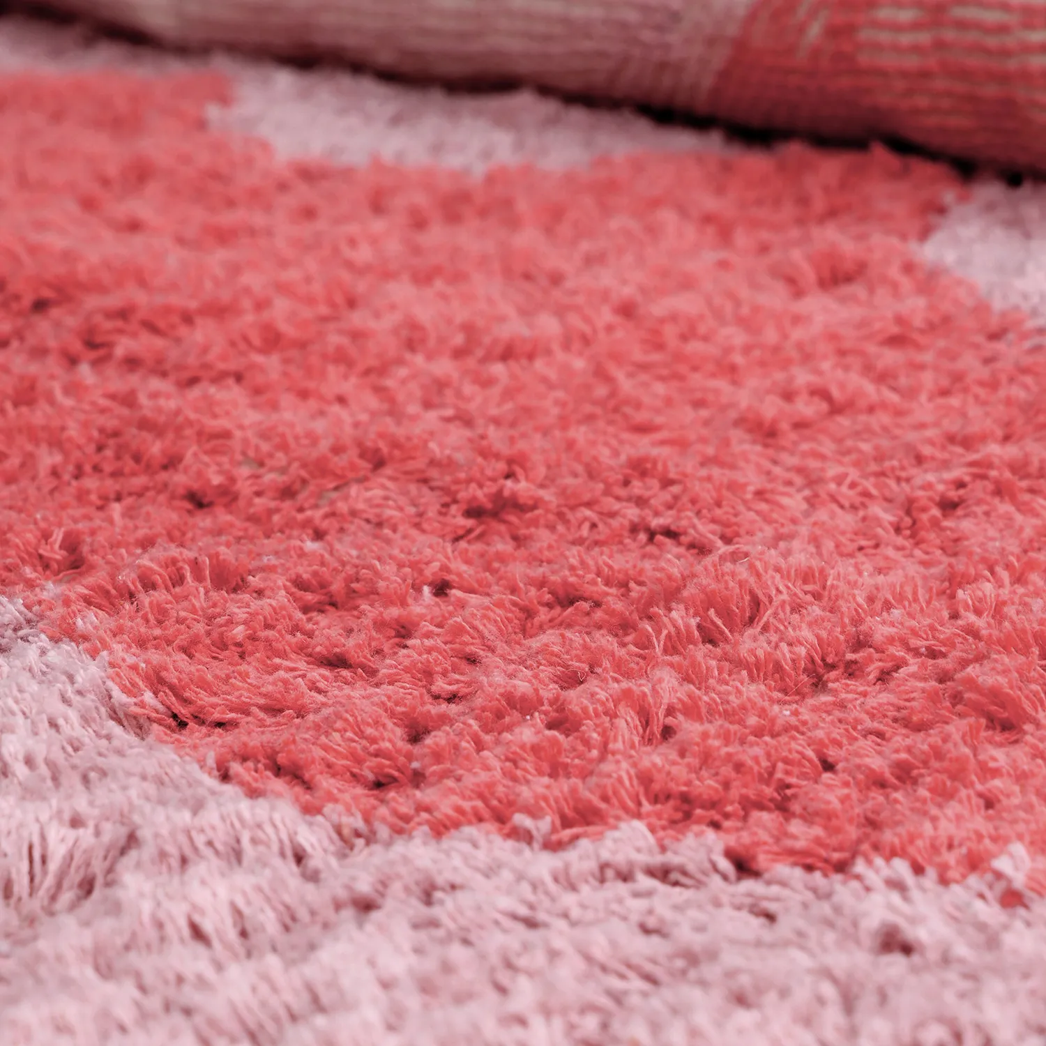 Ryamattor - Amira Natural Cotton Shaggy (rosa/orange)