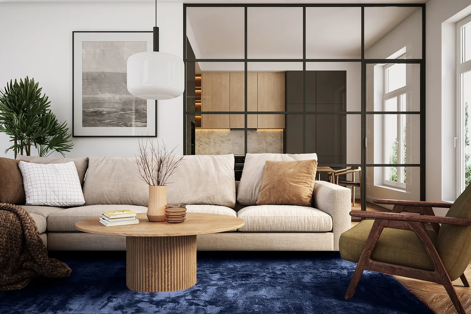 Hladké koberce - Aranga Super Soft Fur (tmavomodrá)