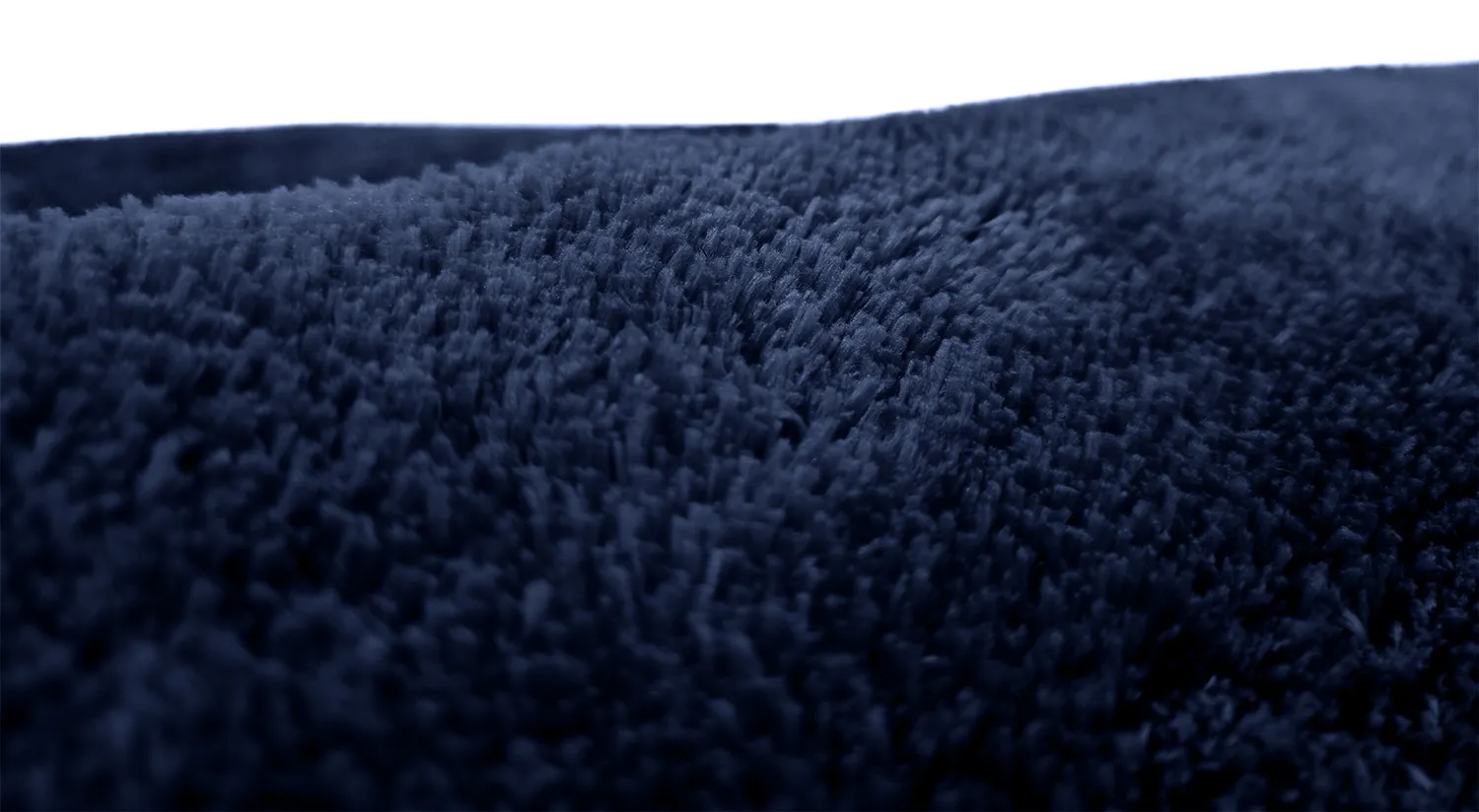 Kruhové koberce - Aranga Super Soft Fur (tmavomodrá)