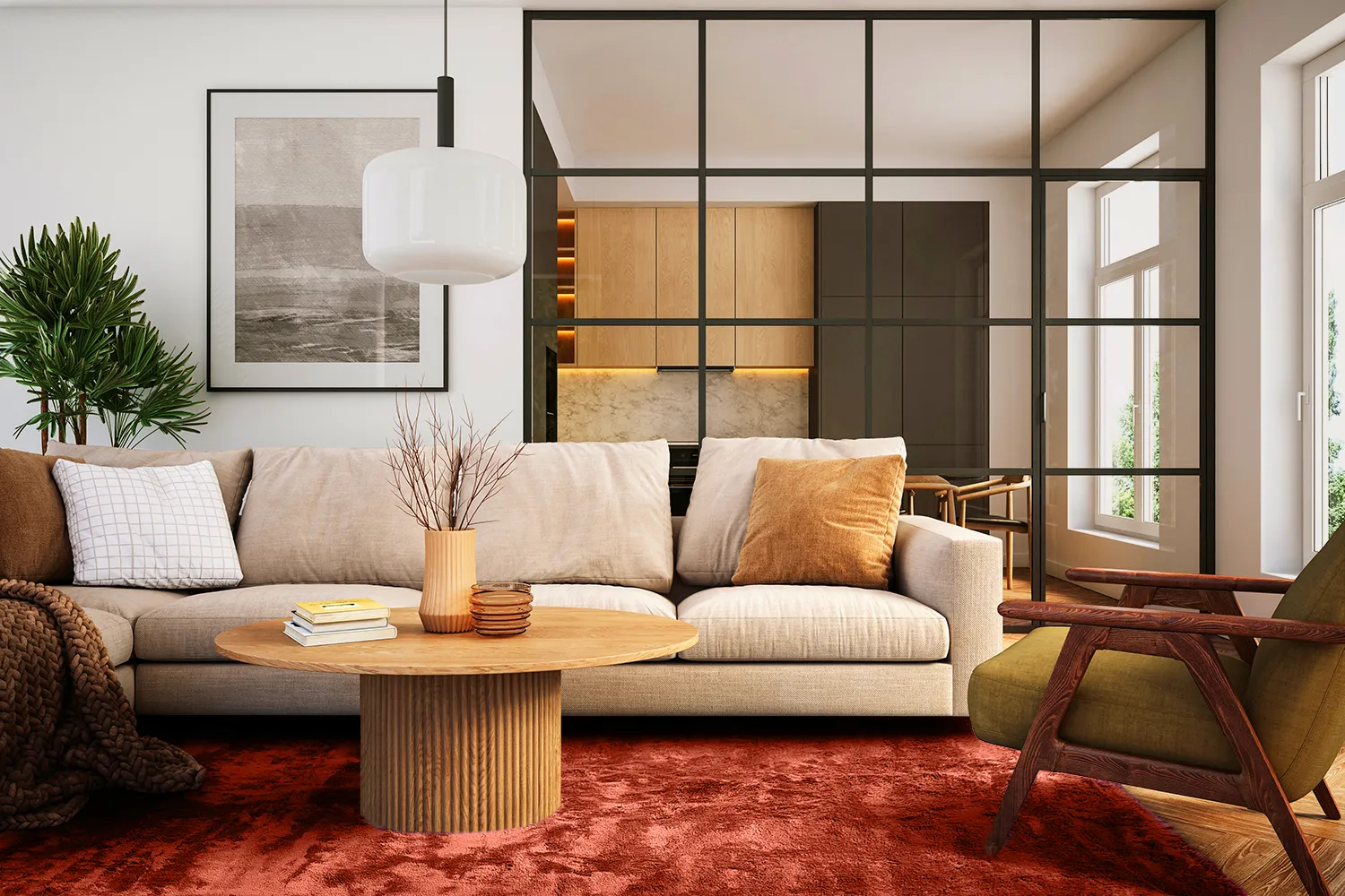 Koberce s dlhým vlasom - Aranga Super Soft Fur (červená)