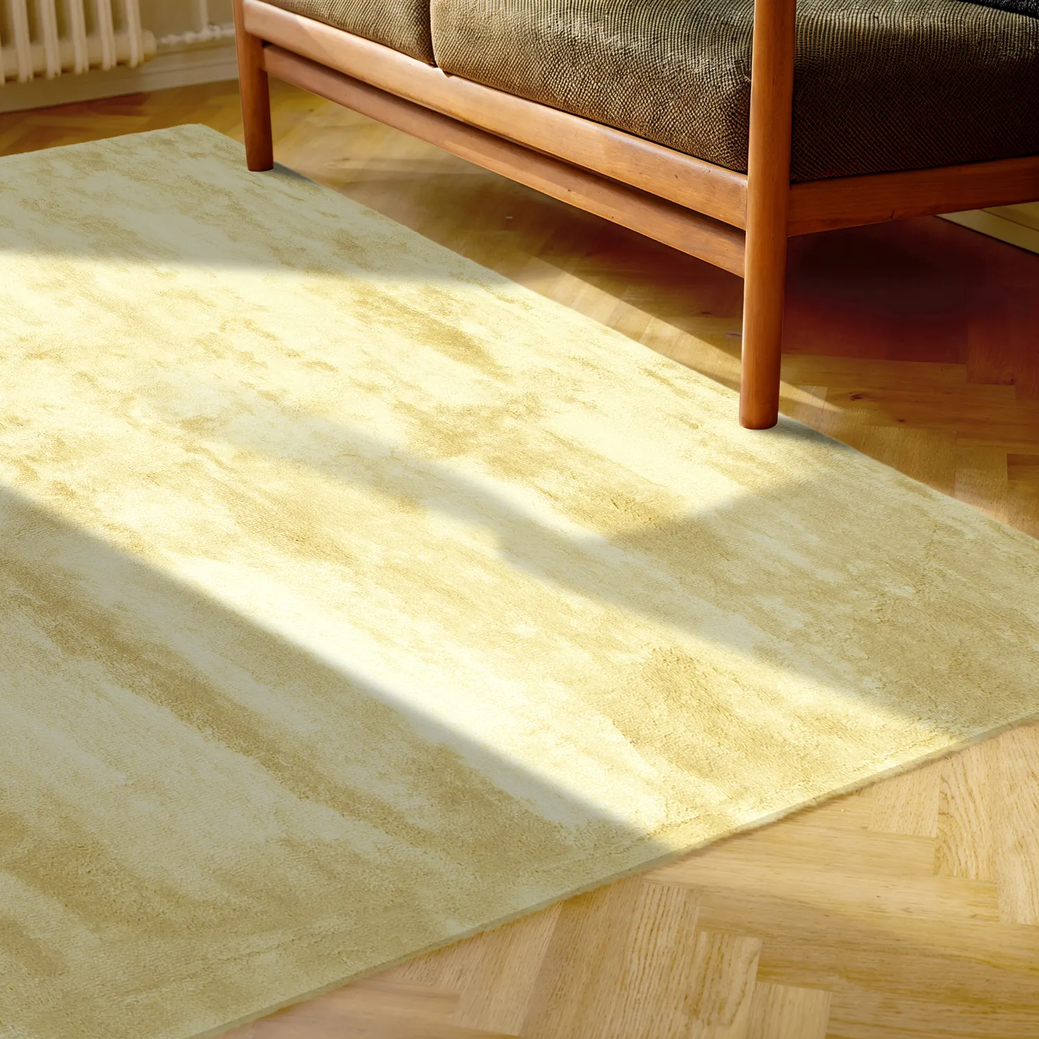 Koberce s dlhým vlasom - Aranga Super Soft Fur (svetložltá)