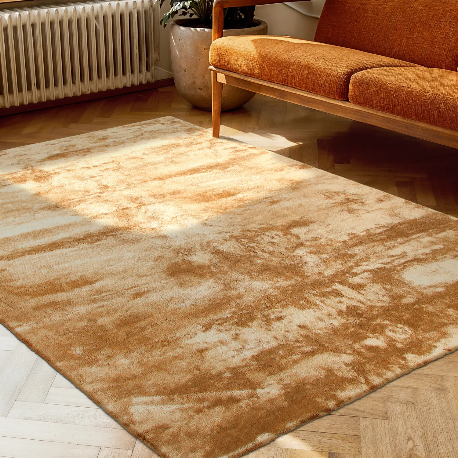 Koberce s dlhým vlasom - Aranga Super Soft Fur (svetlooranžová)