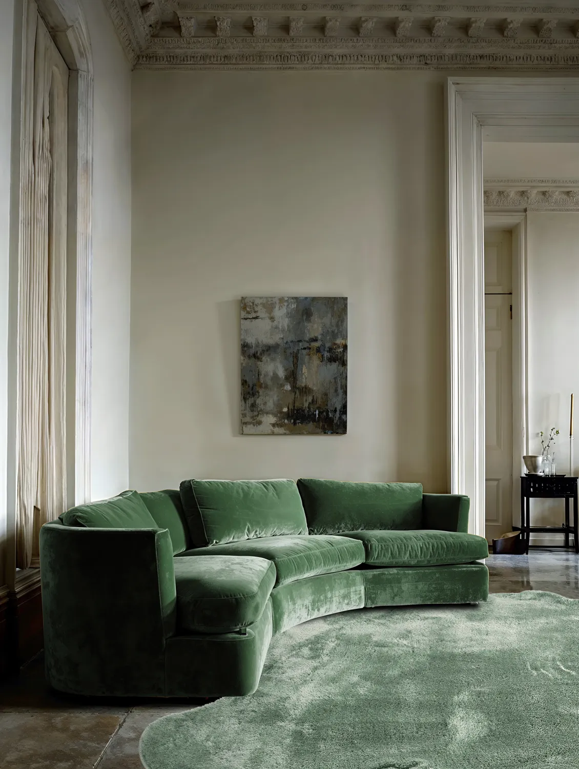 Koberec shaggy vlnitý - Aranga Super Soft Fur (zelený)