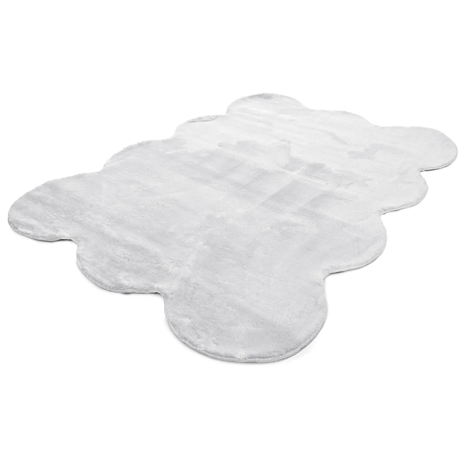 Koberec shaggy vlnitý - Aranga Super Soft Fur (biely)